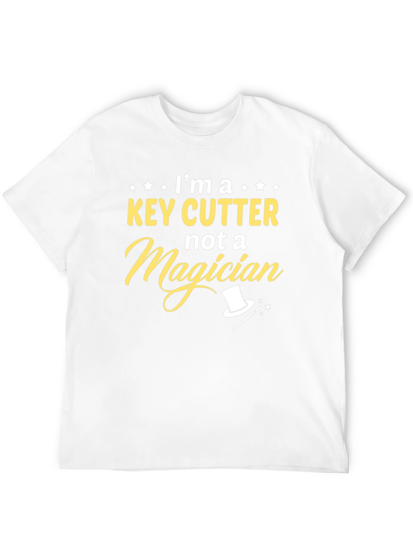 Black I'm a Key Cutter, Not a Magician Black T-Shirt view 12