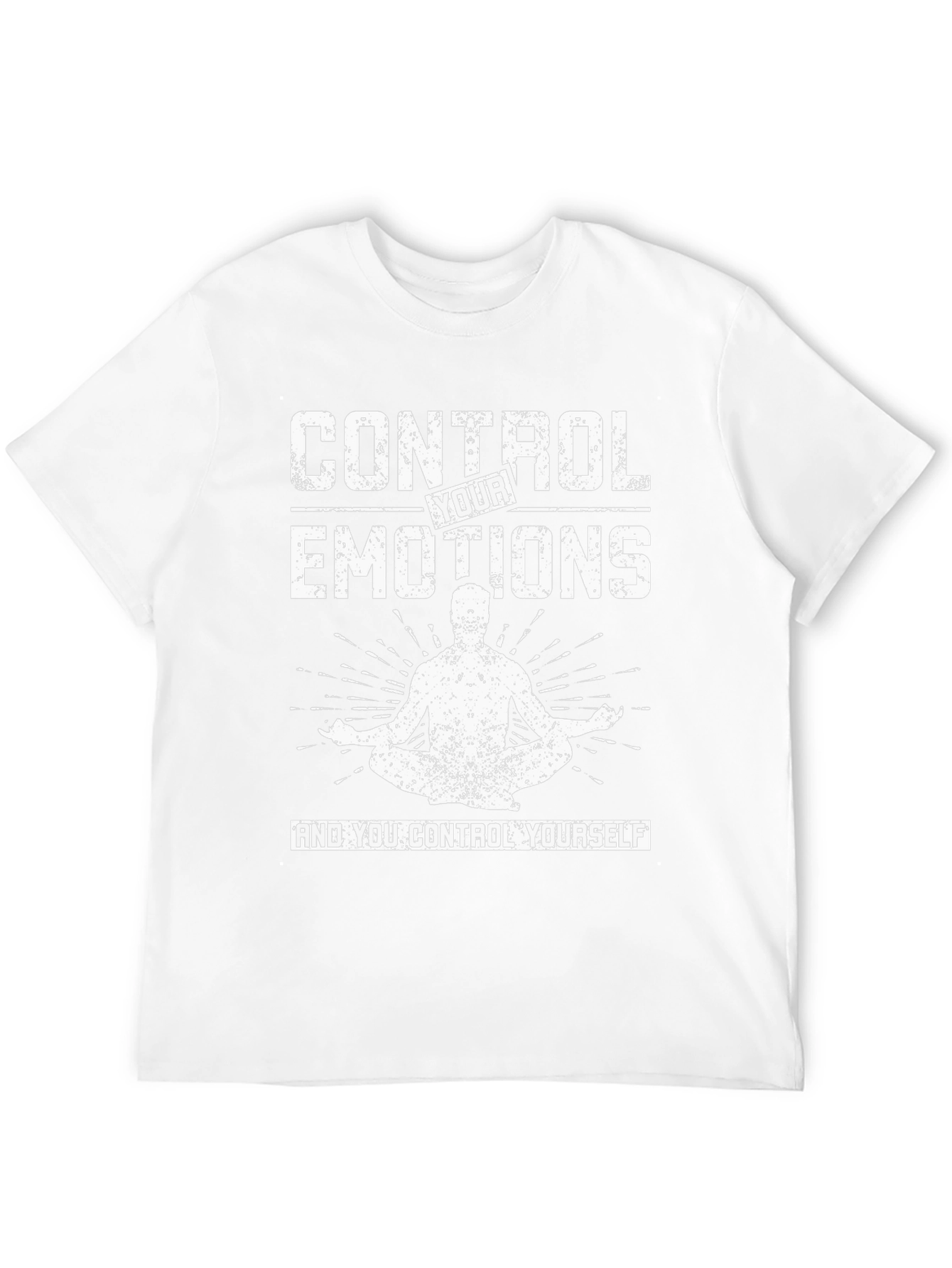 Black Control Your Emotions Graphic T-Shirt view 12