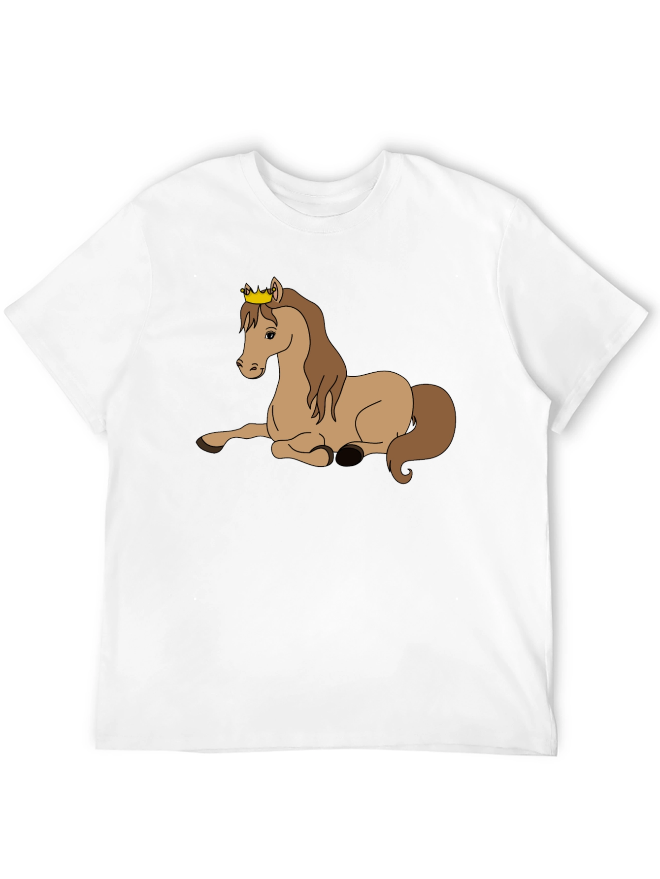 Black Horse with Crown Graphic T-Shirt view 12