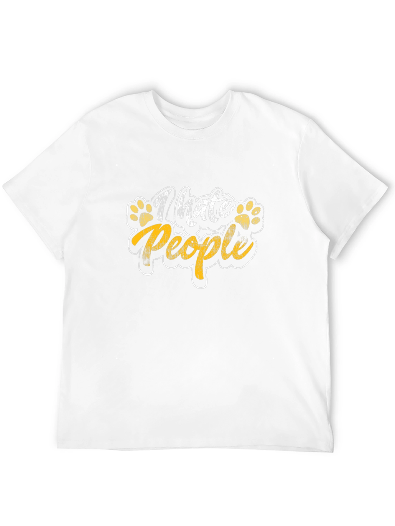 Black I Hate People T-Shirt - Novelty Graphic Tee view 12