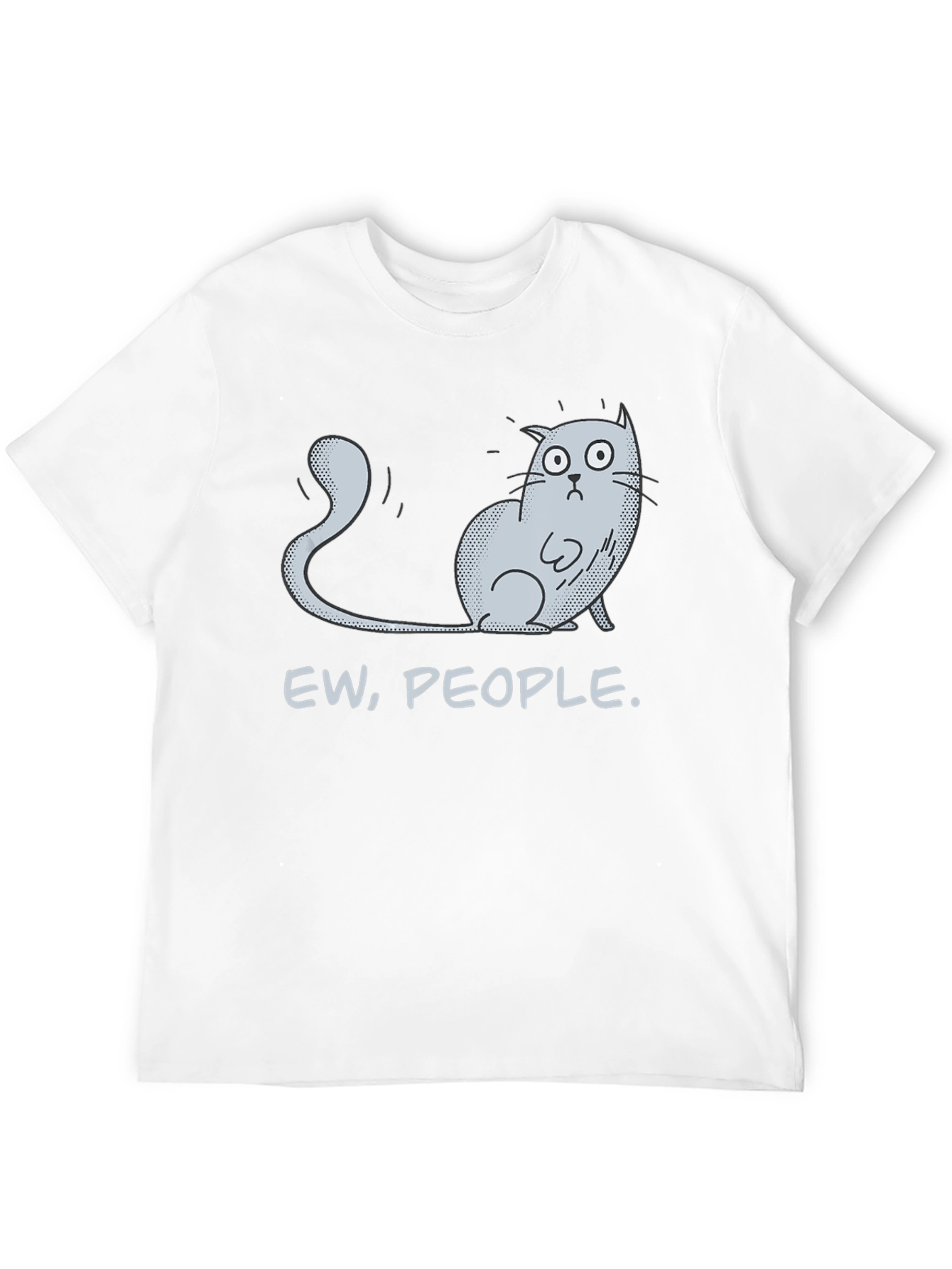 Black Ew People Cat Graphic Tee - Novelty T-Shirt view 12