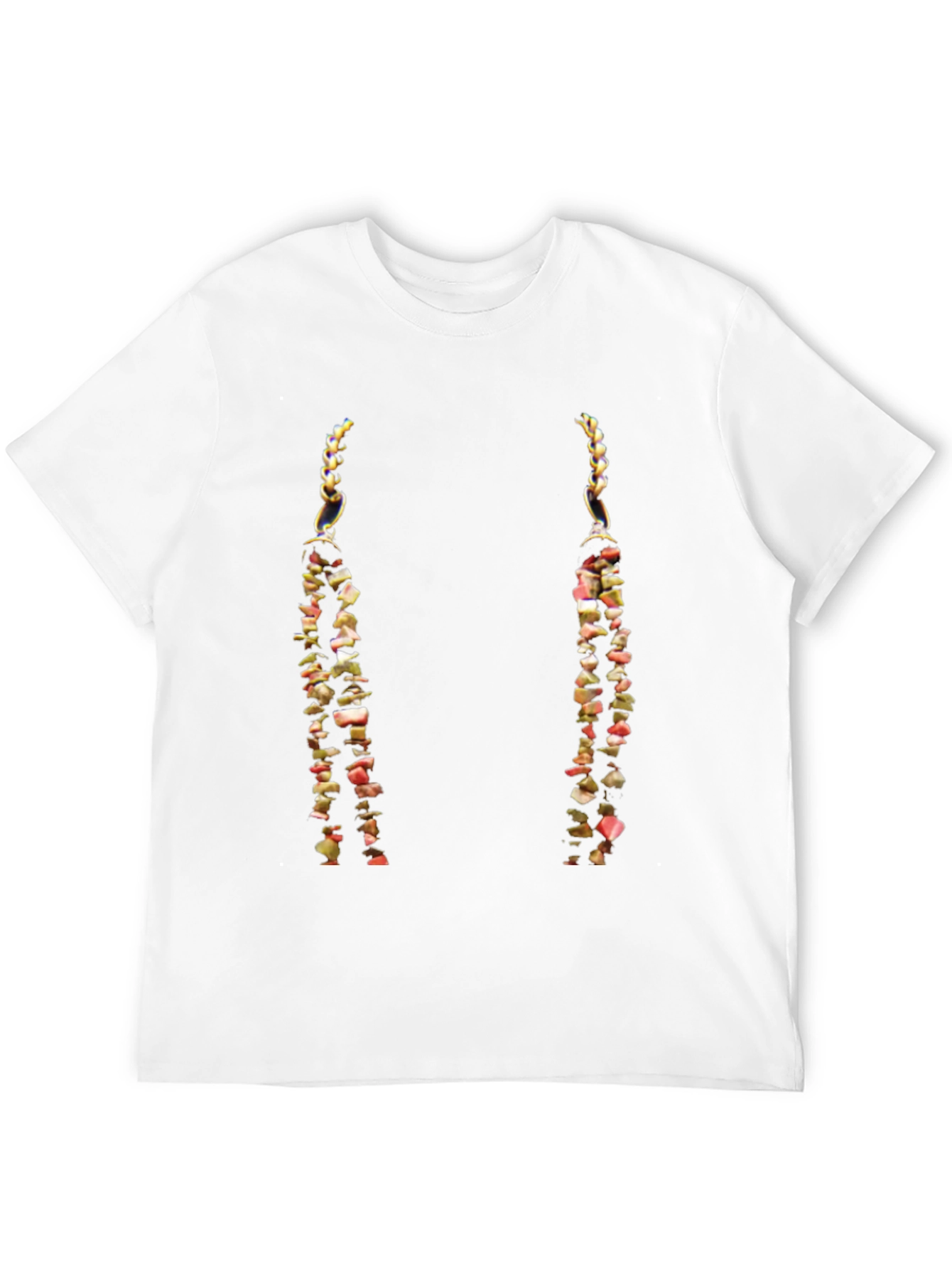 Black Unique Beaded Chain T-Shirt - Stylish Casual Wear view 12