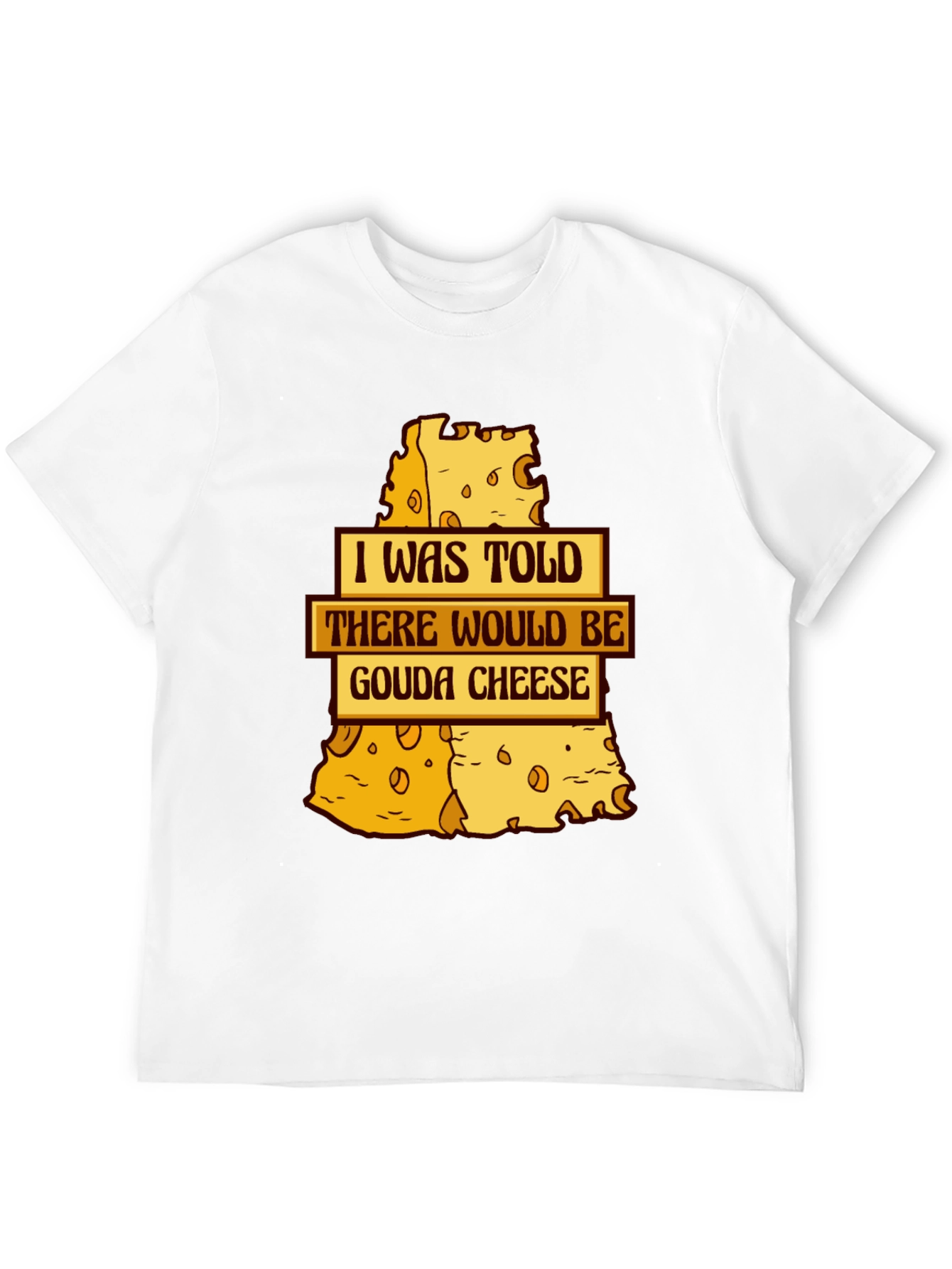 Black Gouda Cheese T-Shirt - Funny Foodie Tee view 12