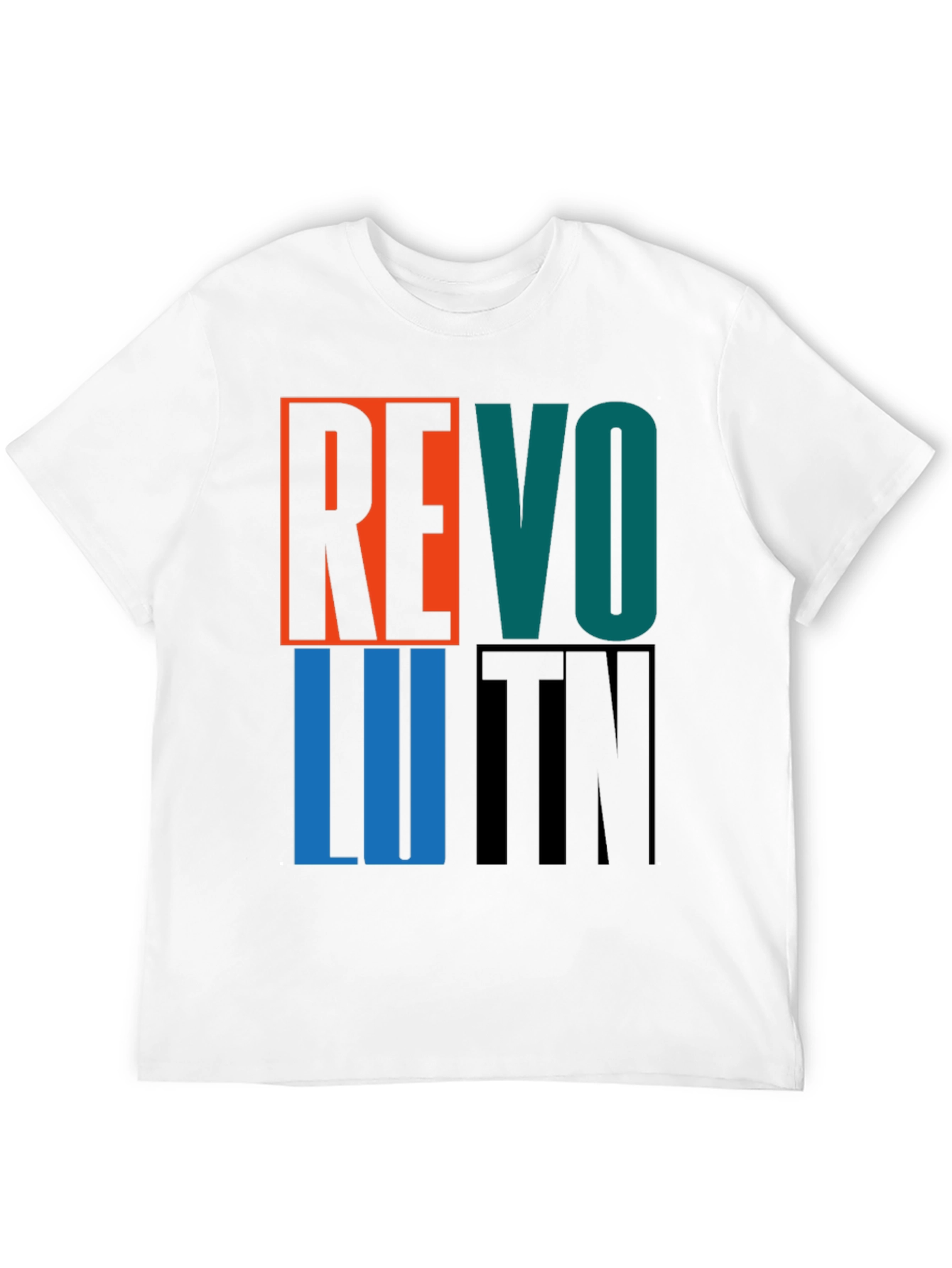 Black Revolution Graphic Print Crew Neck T-Shirt view 12