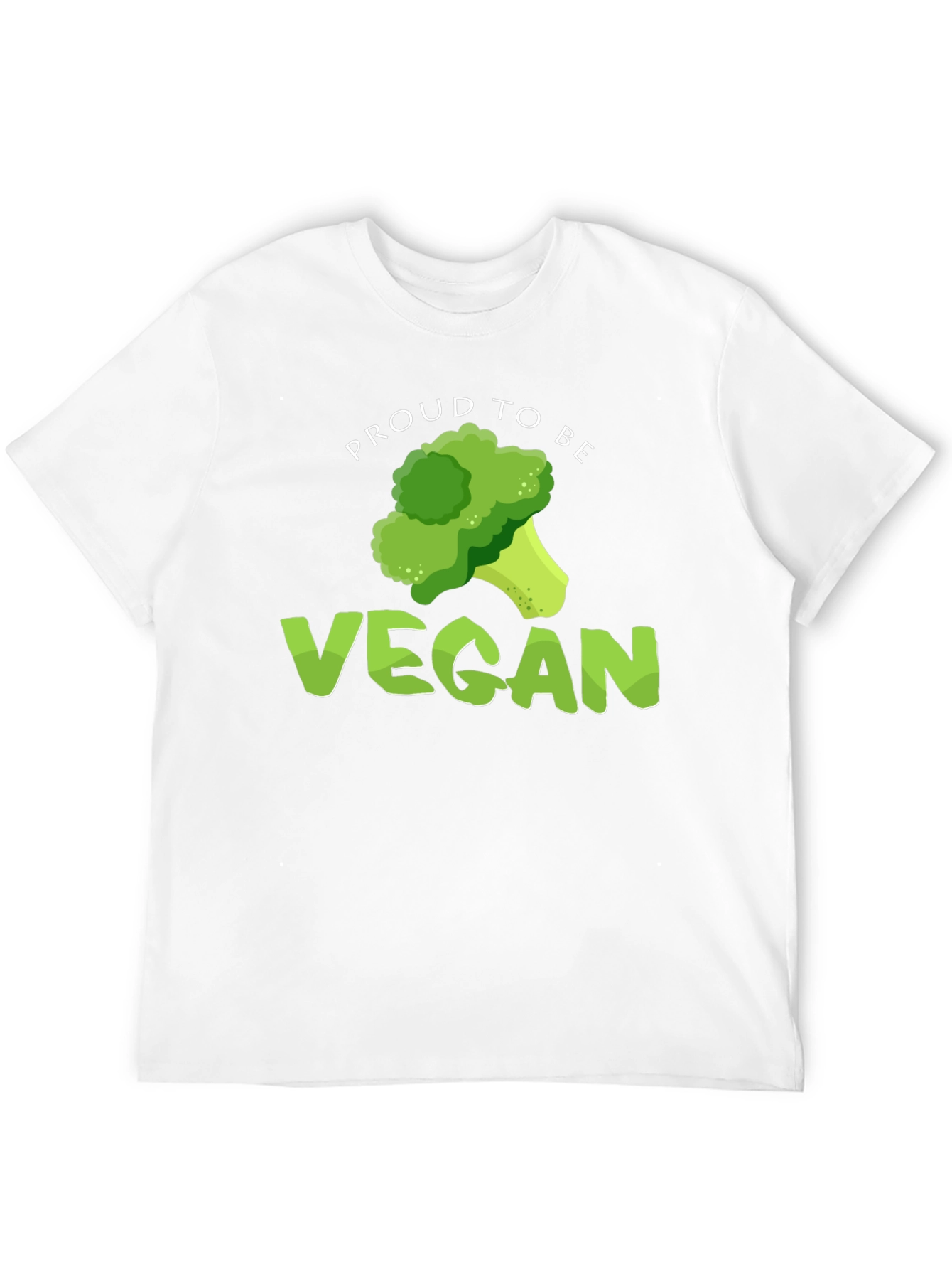Black Proud to be Vegan Broccoli Graphic T-Shirt view 12