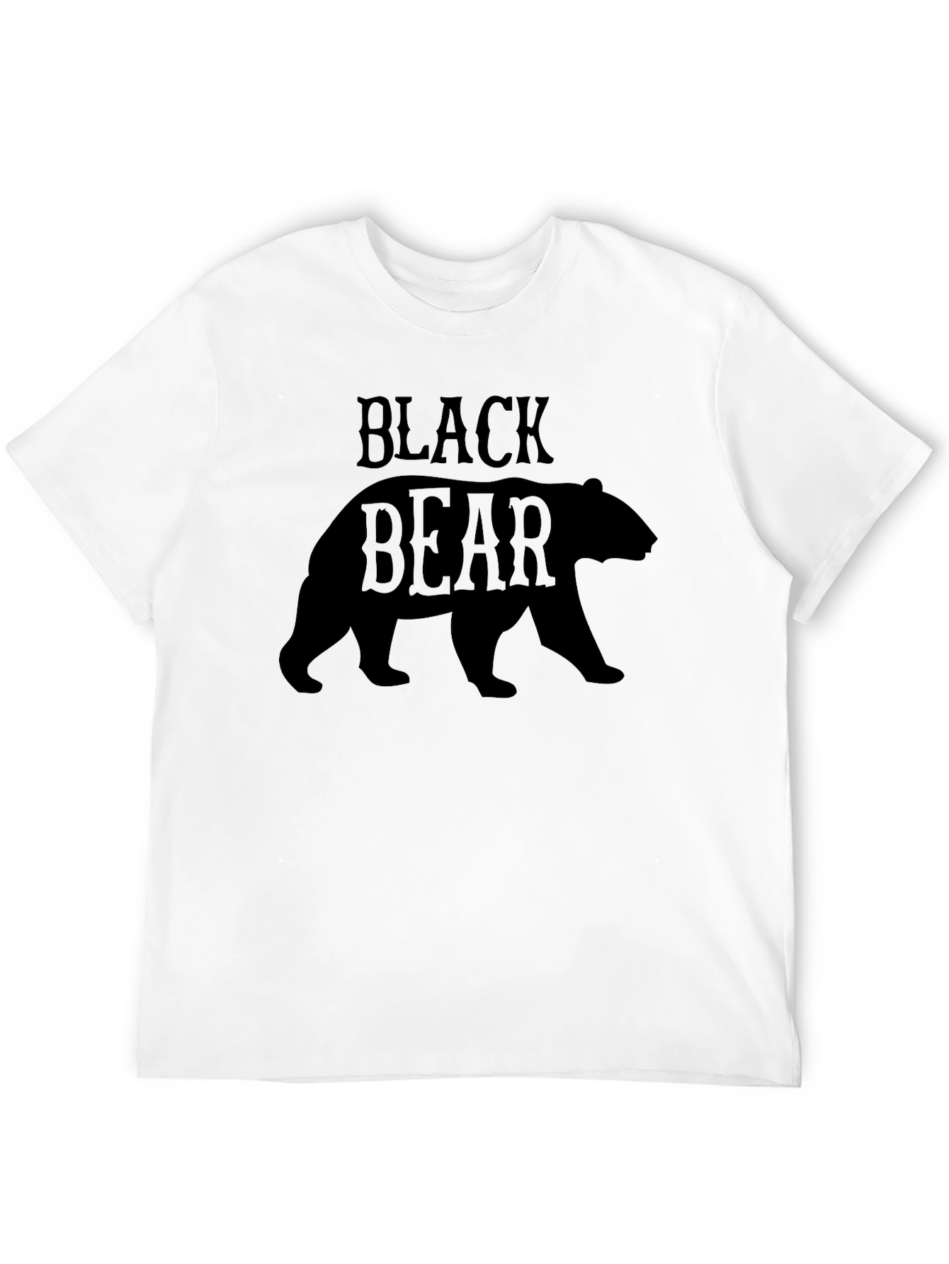 Black Black Bear Graphic Tee - Stylish Wildlife Design view 12