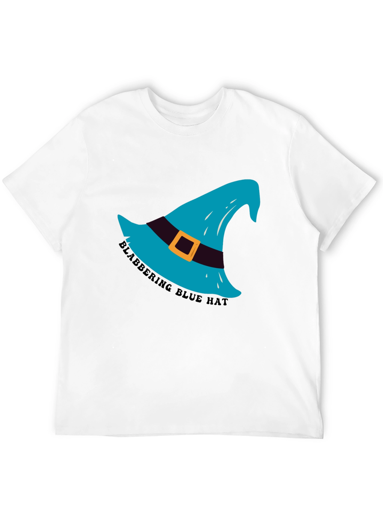 Black Blabbering Blue Hat Graphic Tee - Black view 12