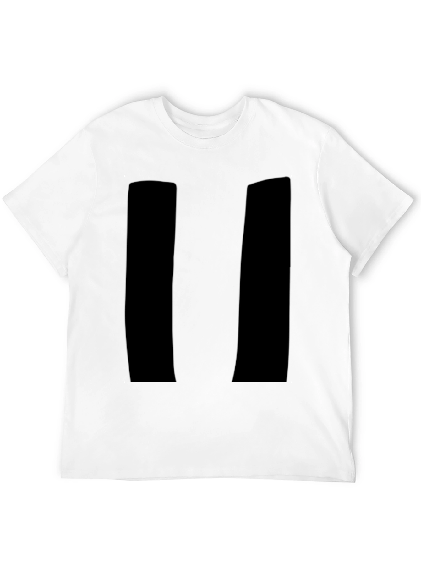 Black Men's Black Pause Symbol Graphic Tee view 12