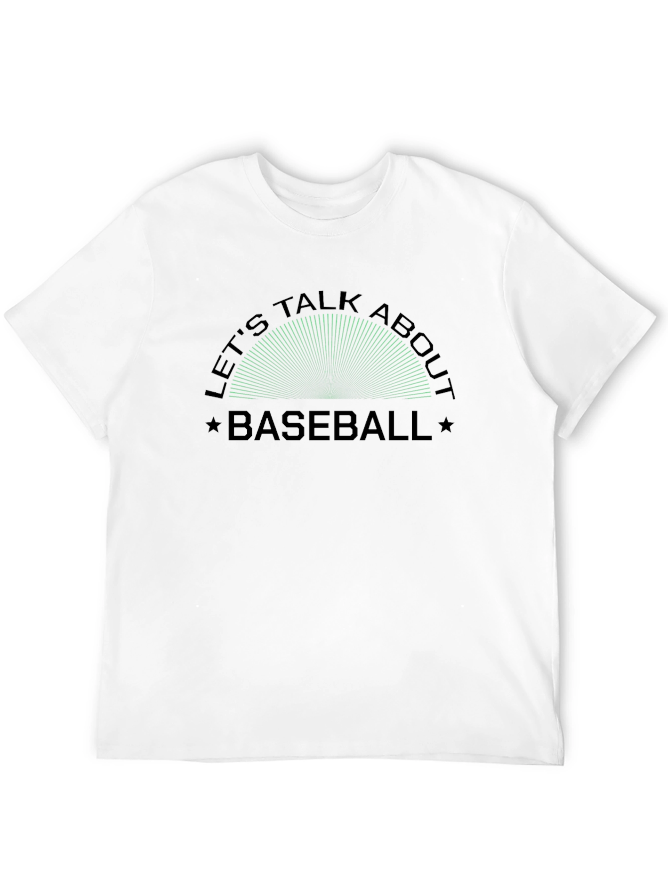 Black Let's Talk Baseball Graphic Tee view 12