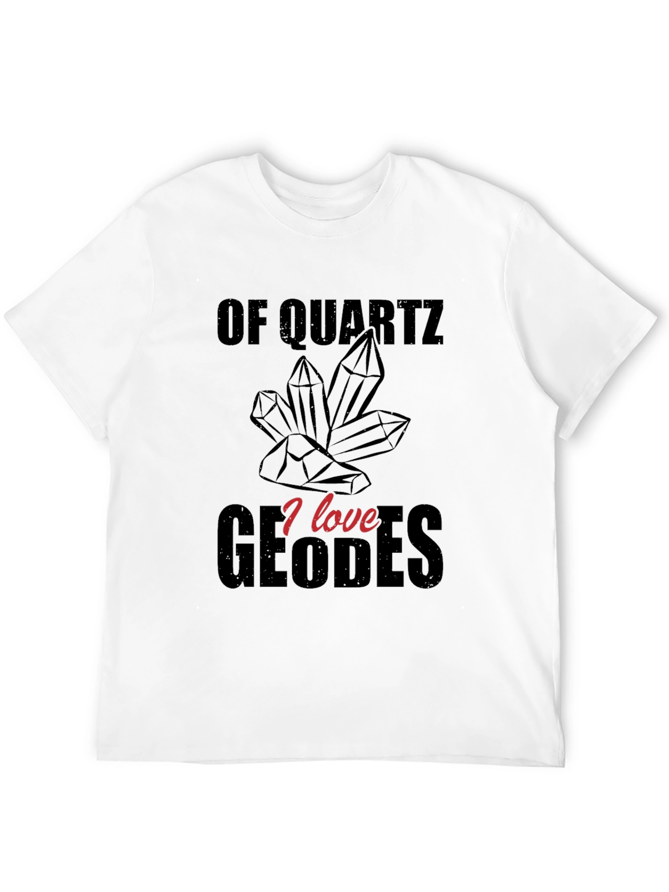 Black Quartz Geodes Graphic T-Shirt view 12