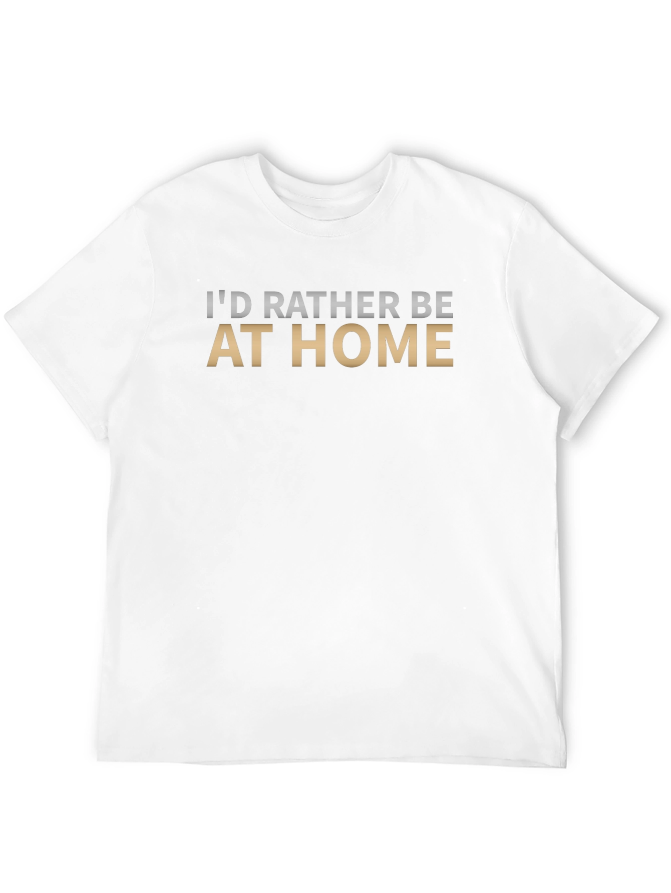 Black I'd Rather Be At Home T-Shirt view 12