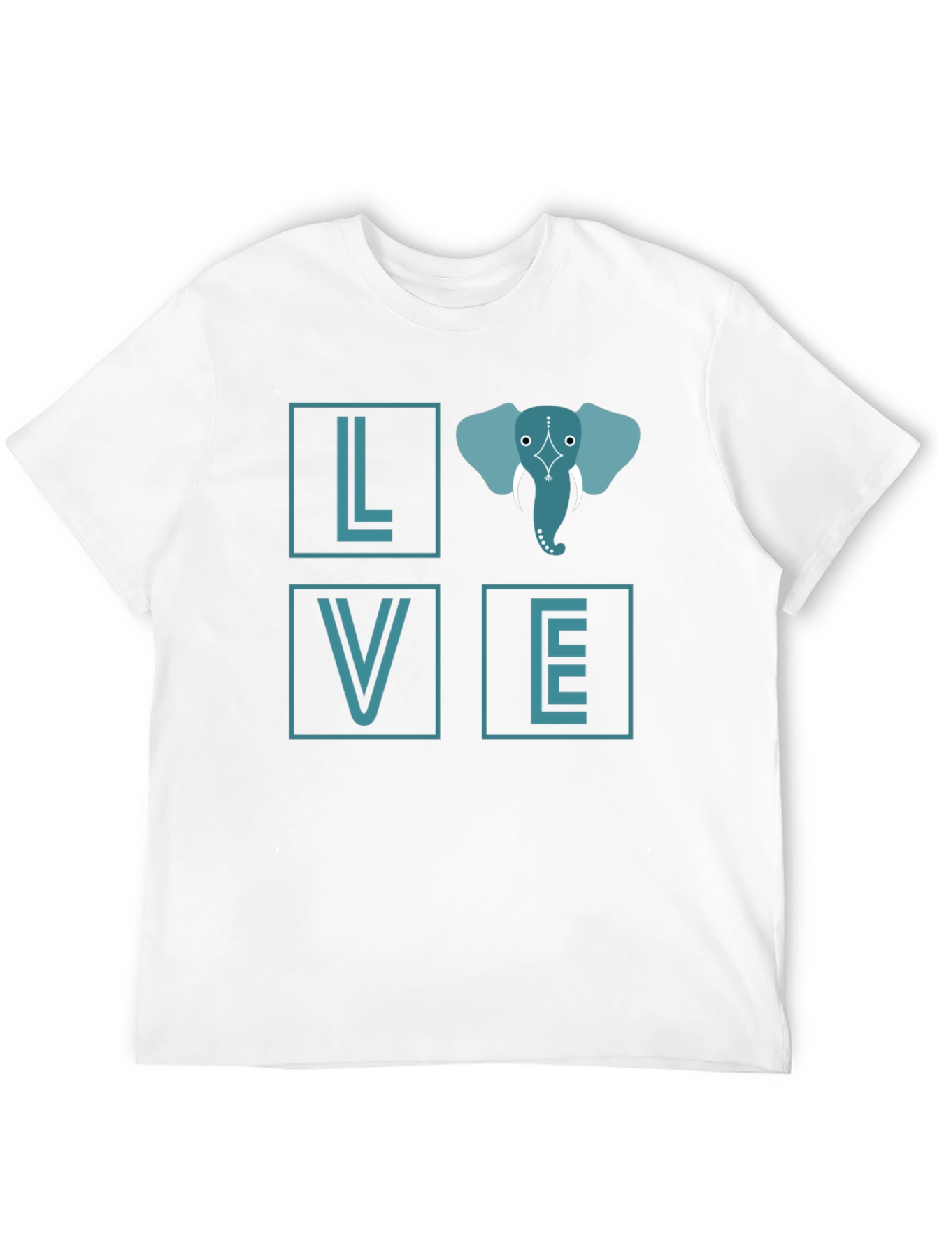 Black Elephant Love Graphic Tee - Stylish Black T-Shirt view 12