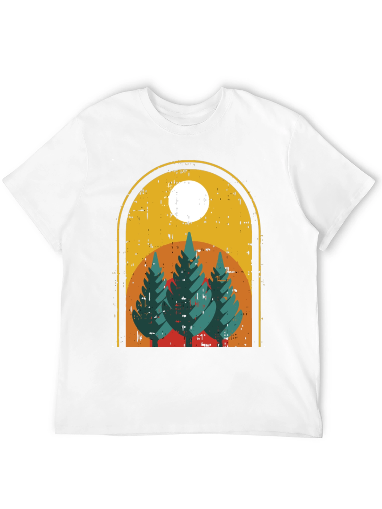 Black Vintage Forest T-Shirt - Nature Graphic Tee view 12