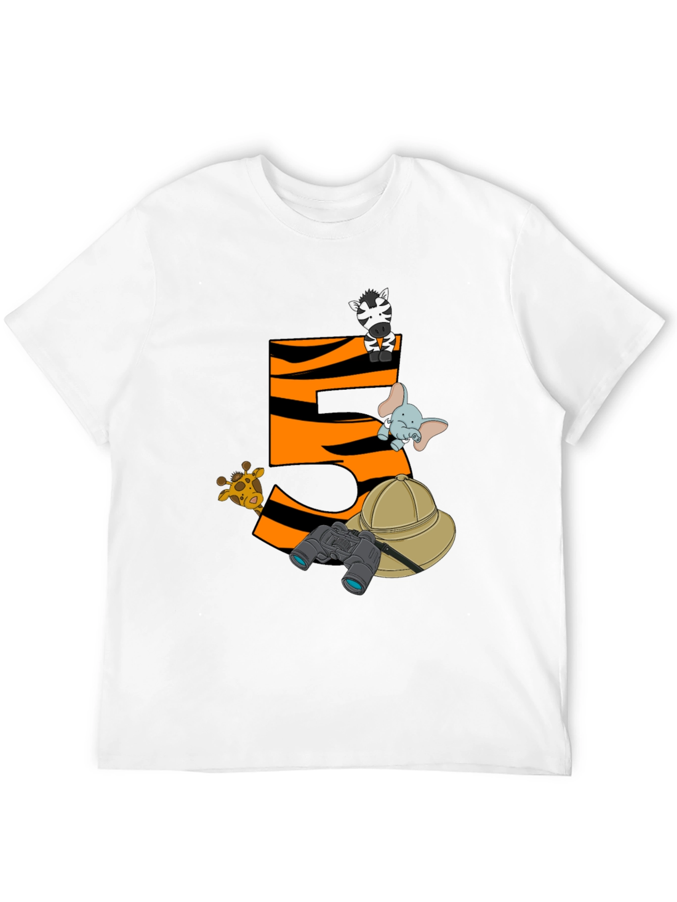 Black Safari Animal Birthday T-Shirt - 5 view 12