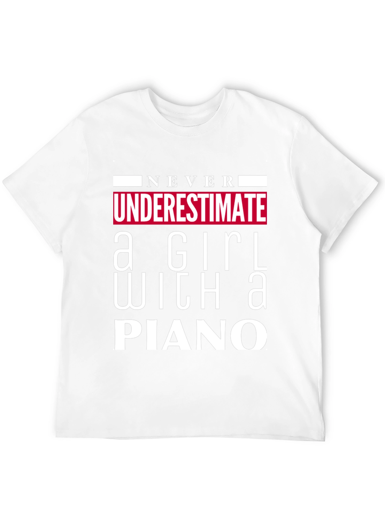 Black Never Underestimate Girl With A Piano T-Shirt view 12