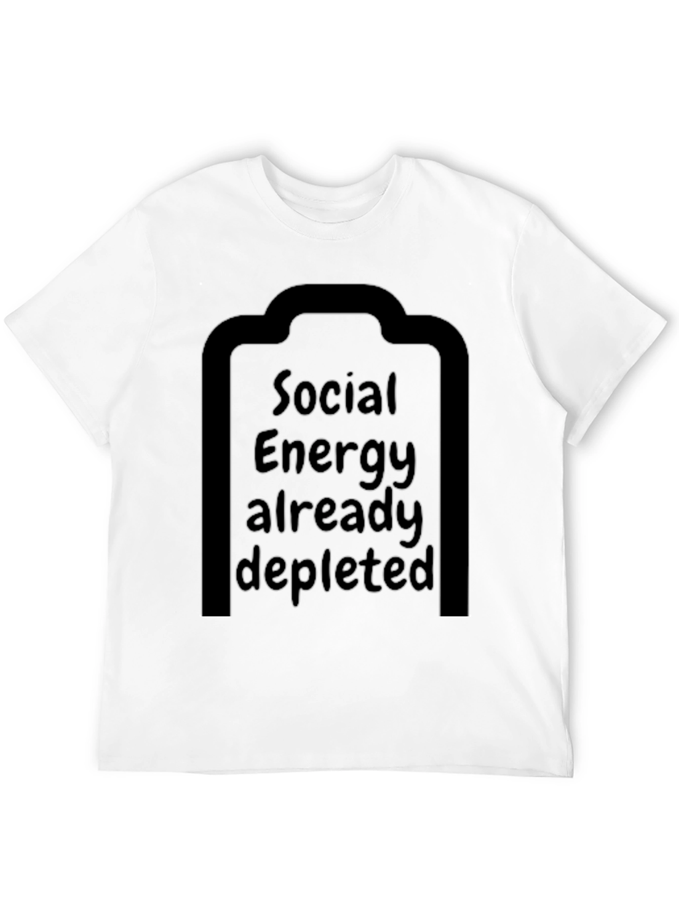 Black Social Energy Depleted T-Shirt view 12