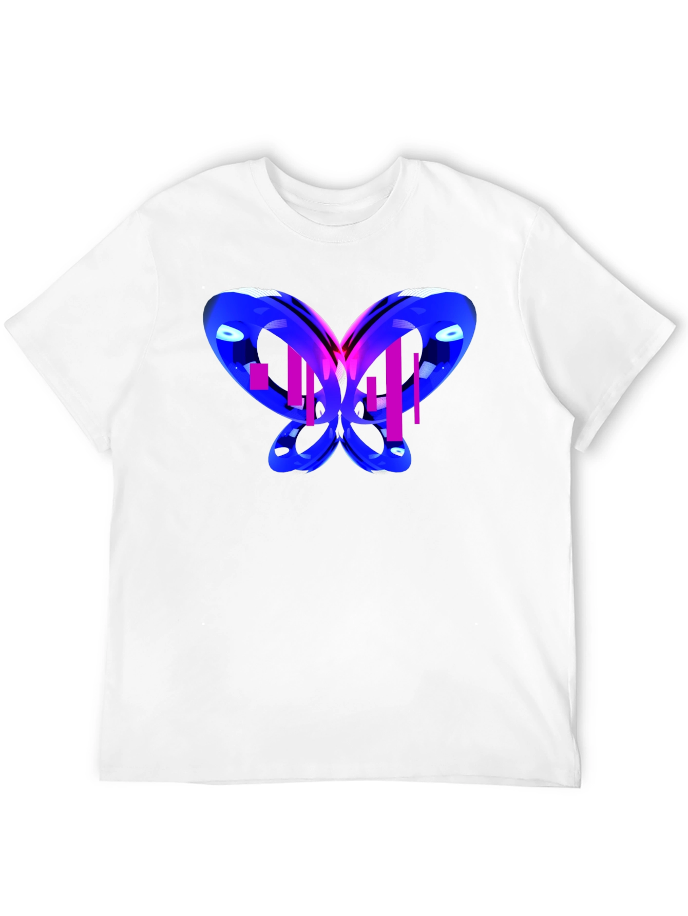 Black Abstract Butterfly Graphic T-Shirt view 12