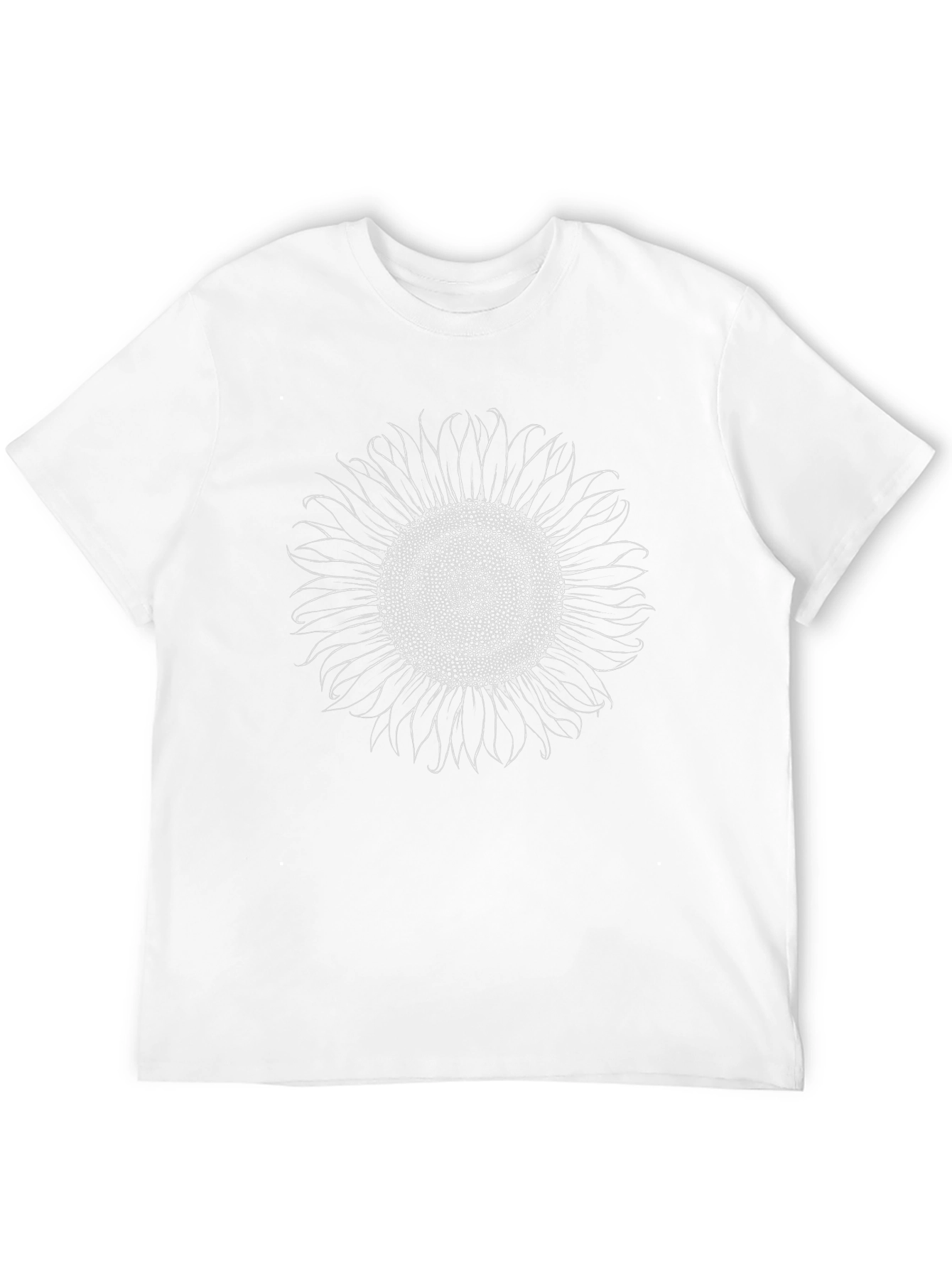 Black Sunflower Graphic Tee - Black Cotton T-Shirt view 12