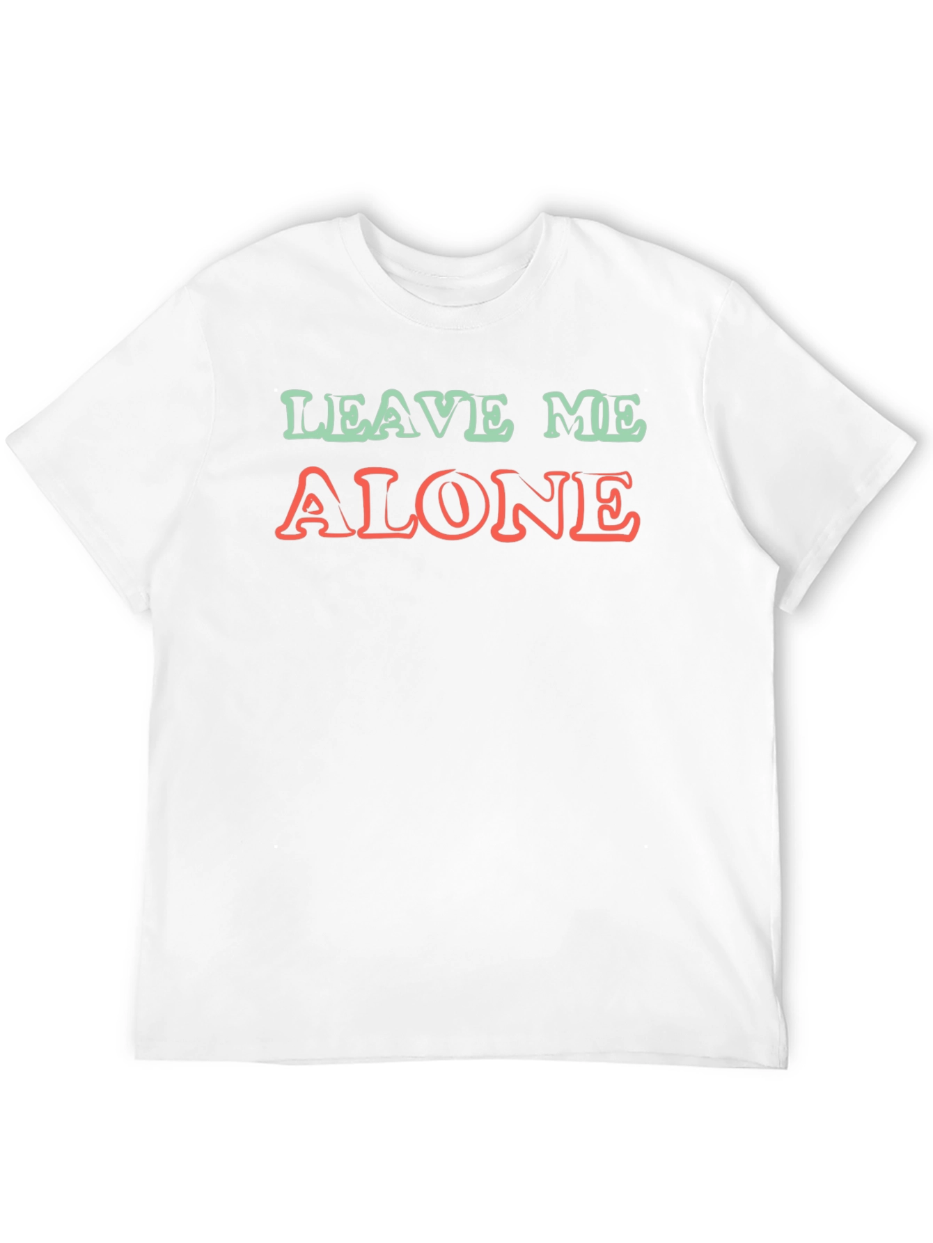 Black Leave Me Alone Graphic T-Shirt, Black, Casual Style view 12