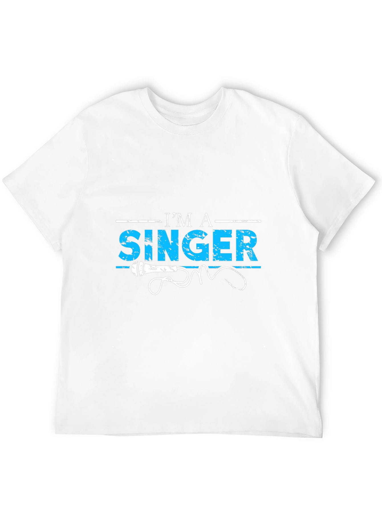 Black I'm a Singer T-Shirt - Microphone Graphic Tee view 12