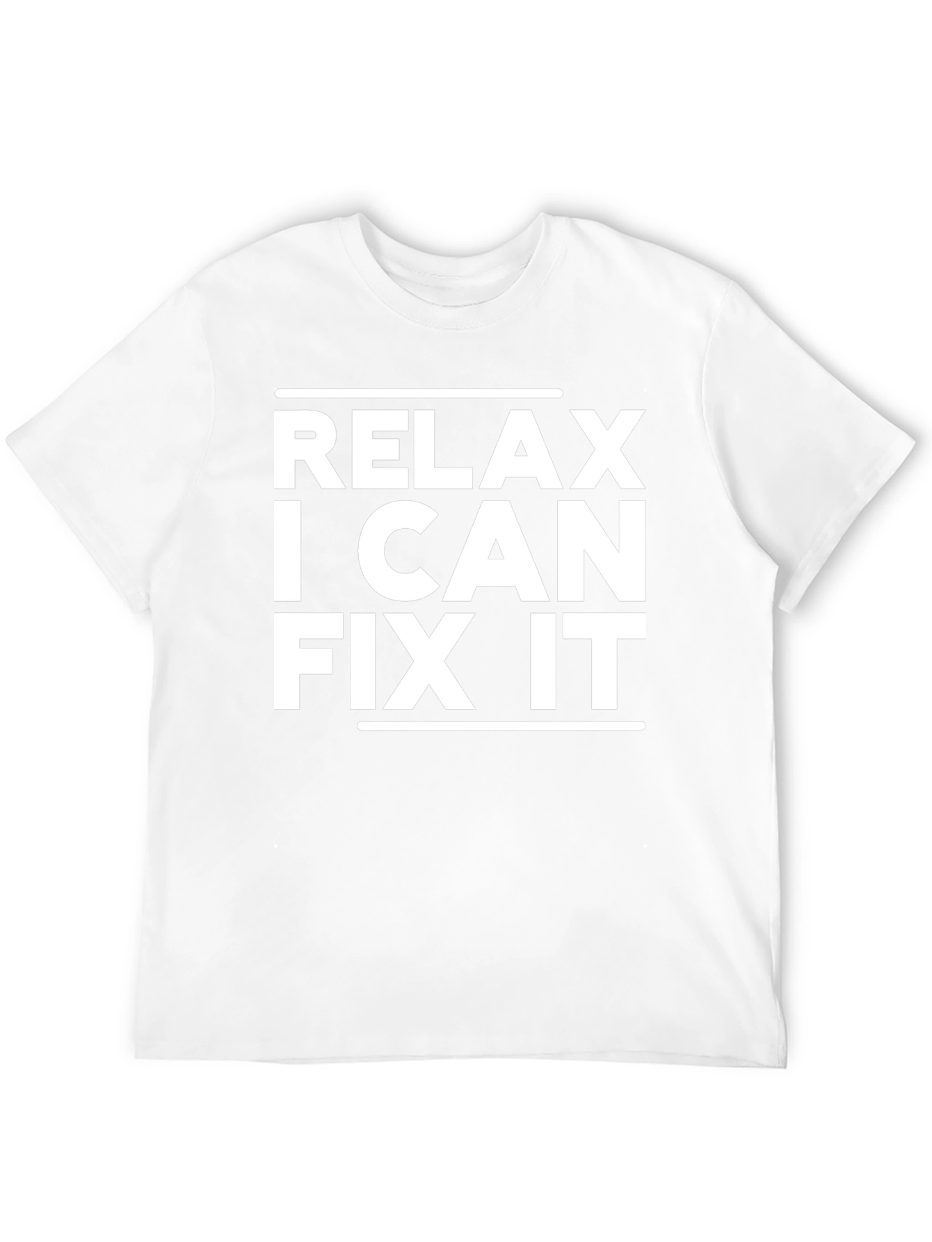 Black Relax, I Can Fix It - Funny T-Shirt view 12