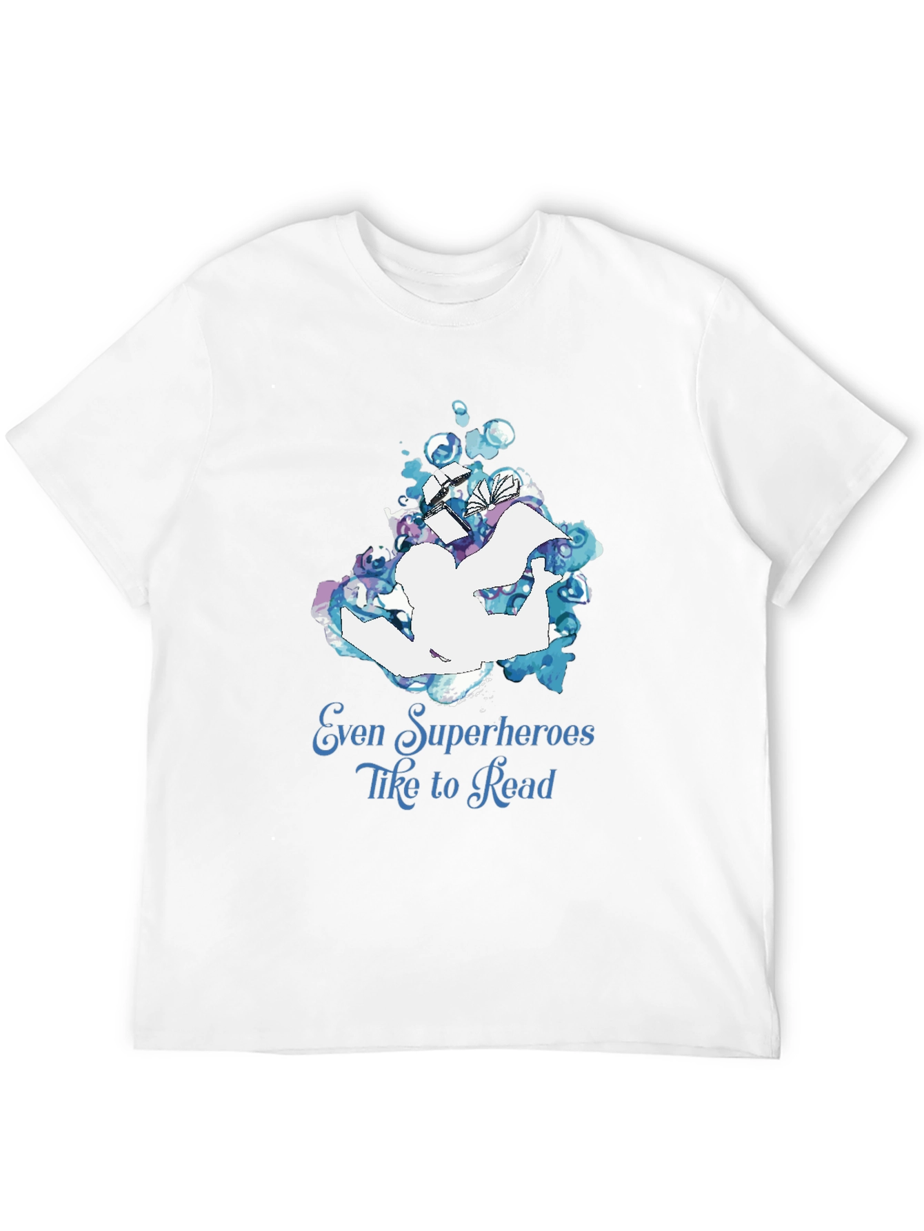 Black Superhero Reader T-Shirt view 12