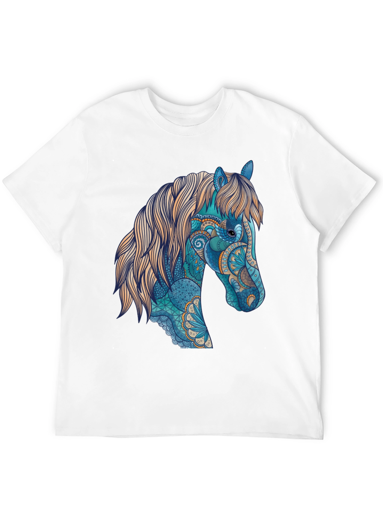 Black Horse Art Graphic T-Shirt - Unique Design view 12