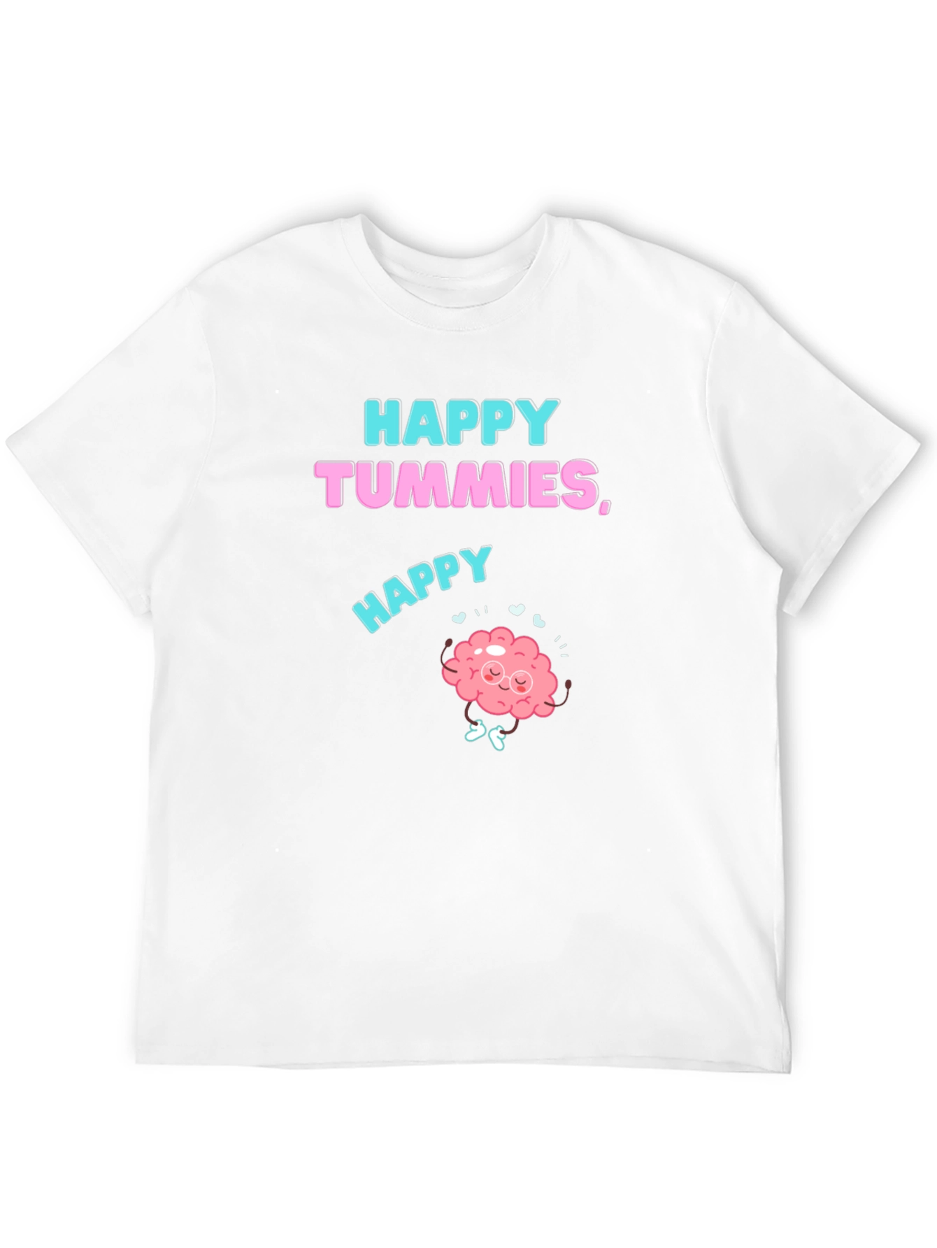 Black Happy Tummies Graphic T-Shirt view 12