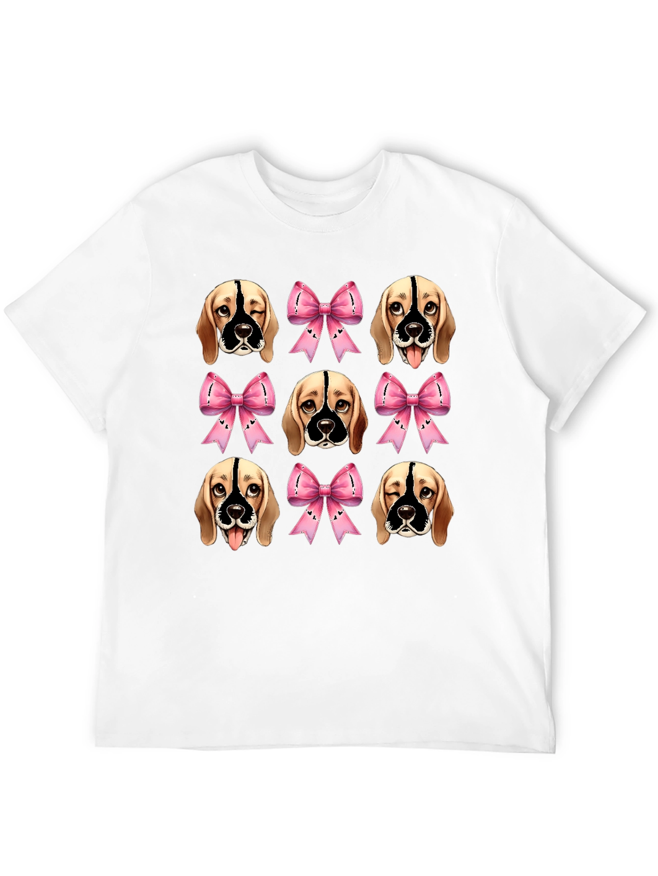 Black Dog Faces & Bows Black Graphic Tee view 12