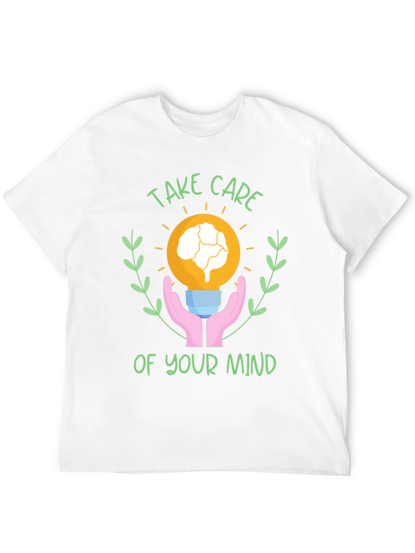 Black Take Care of Your Mind T-Shirt - Mental Health Awareness view 12