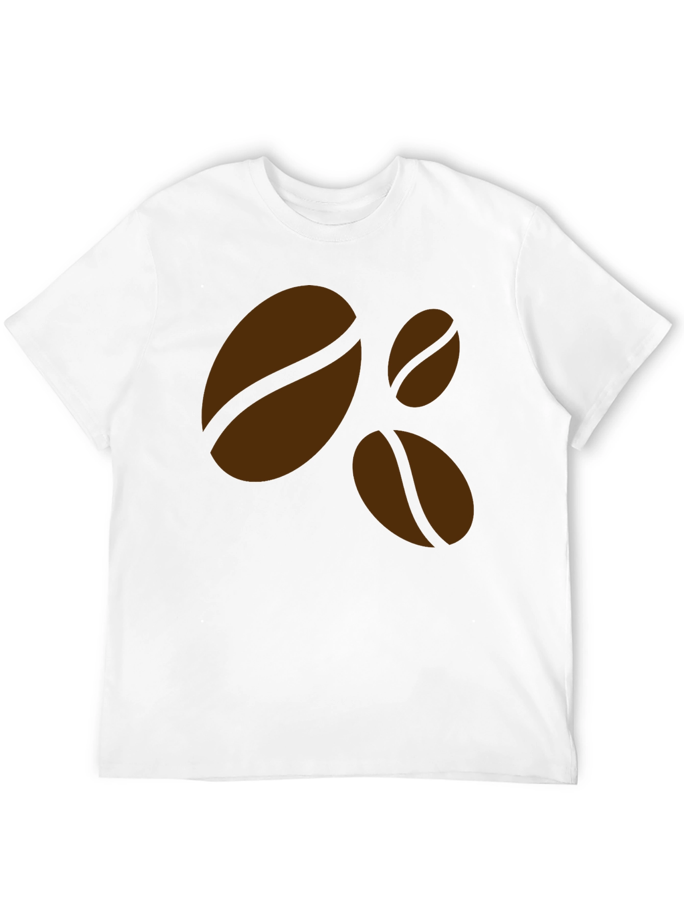 Black Coffee Bean Graphic Black T-Shirt - Casual Style view 12
