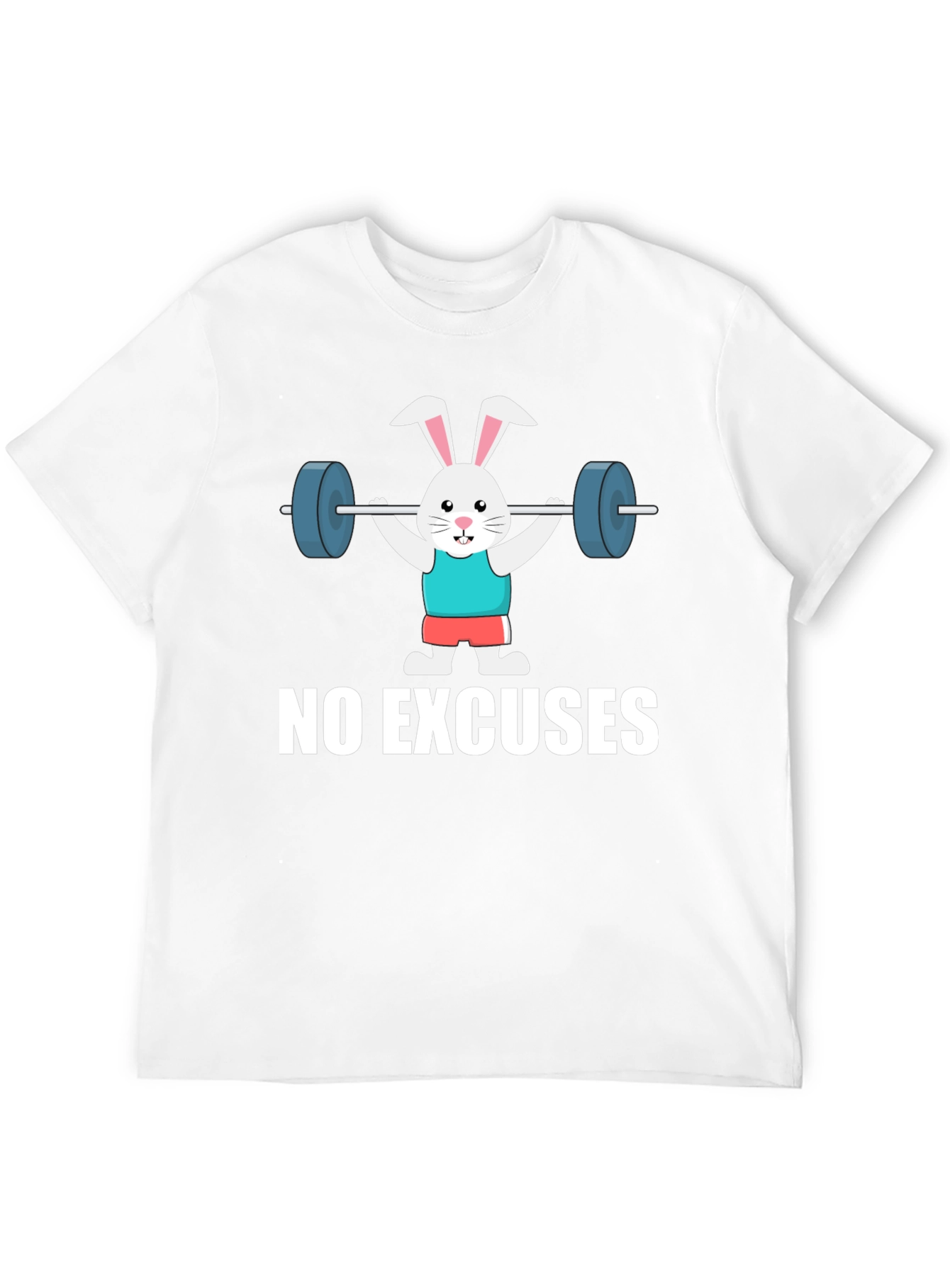 Black No Excuses Bunny Gym Workout T-Shirt view 12