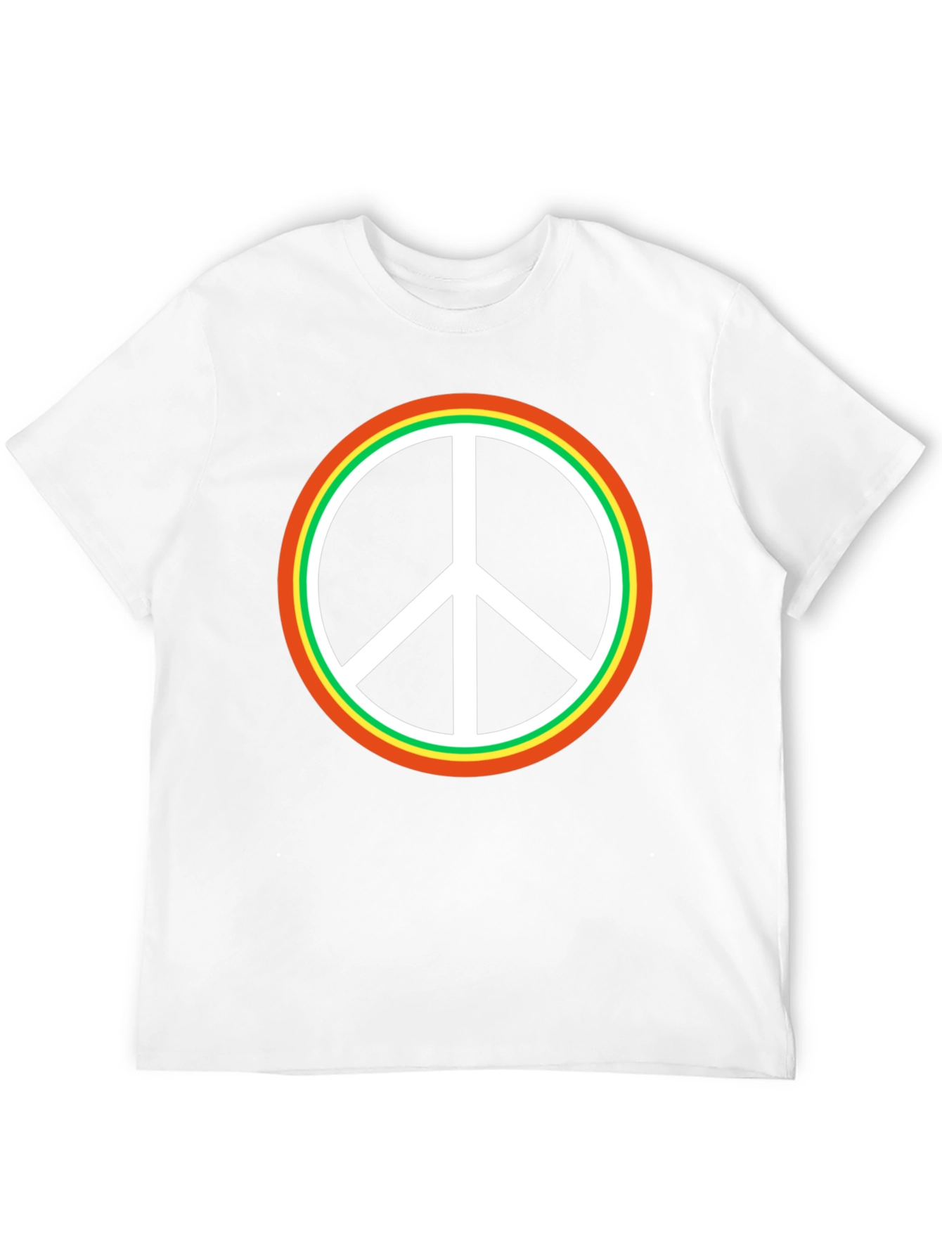 Black Peace Sign Black T-Shirt view 12