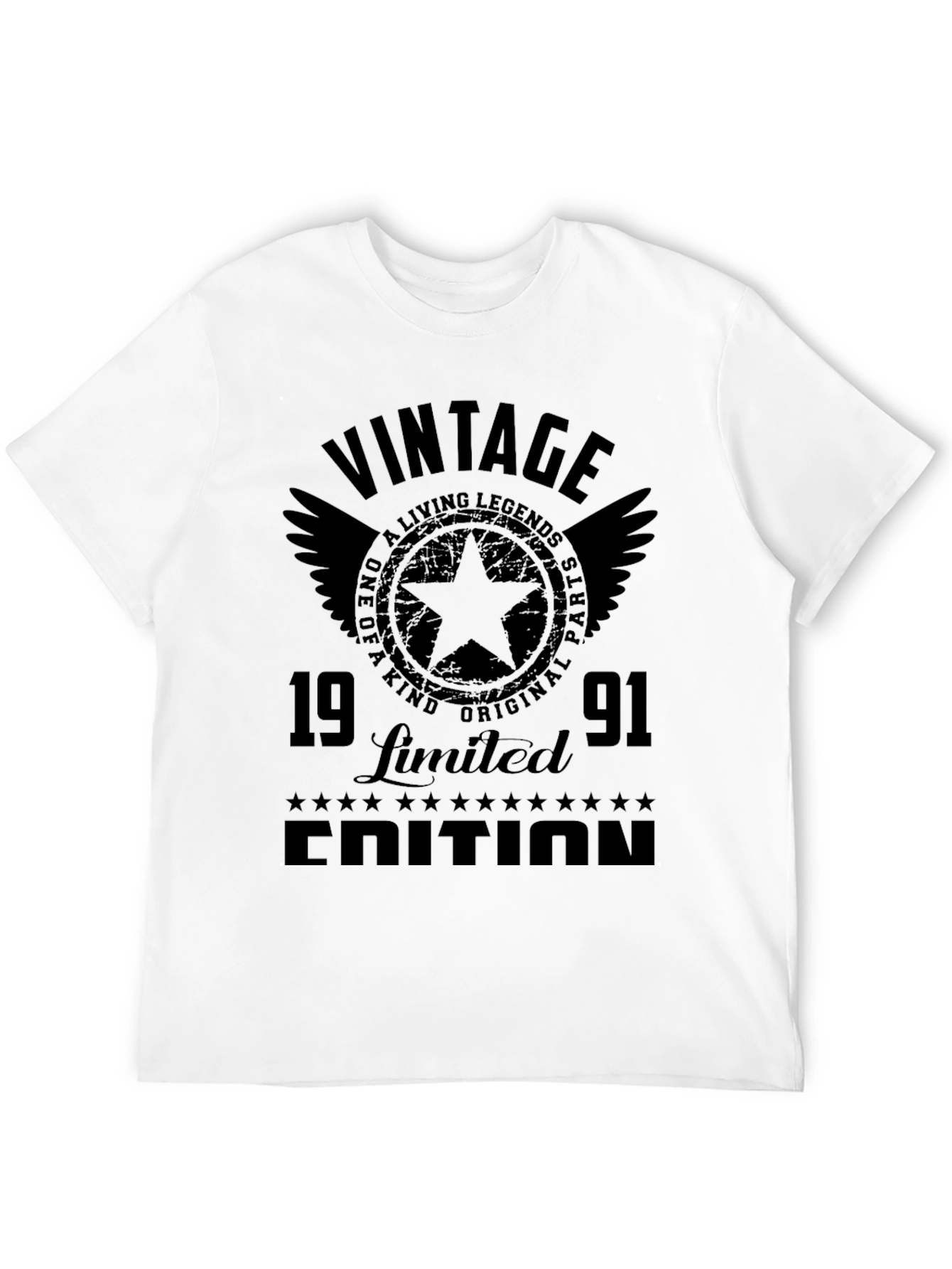 Black Vintage 1991 Limited Edition Black Graphic Tee view 12