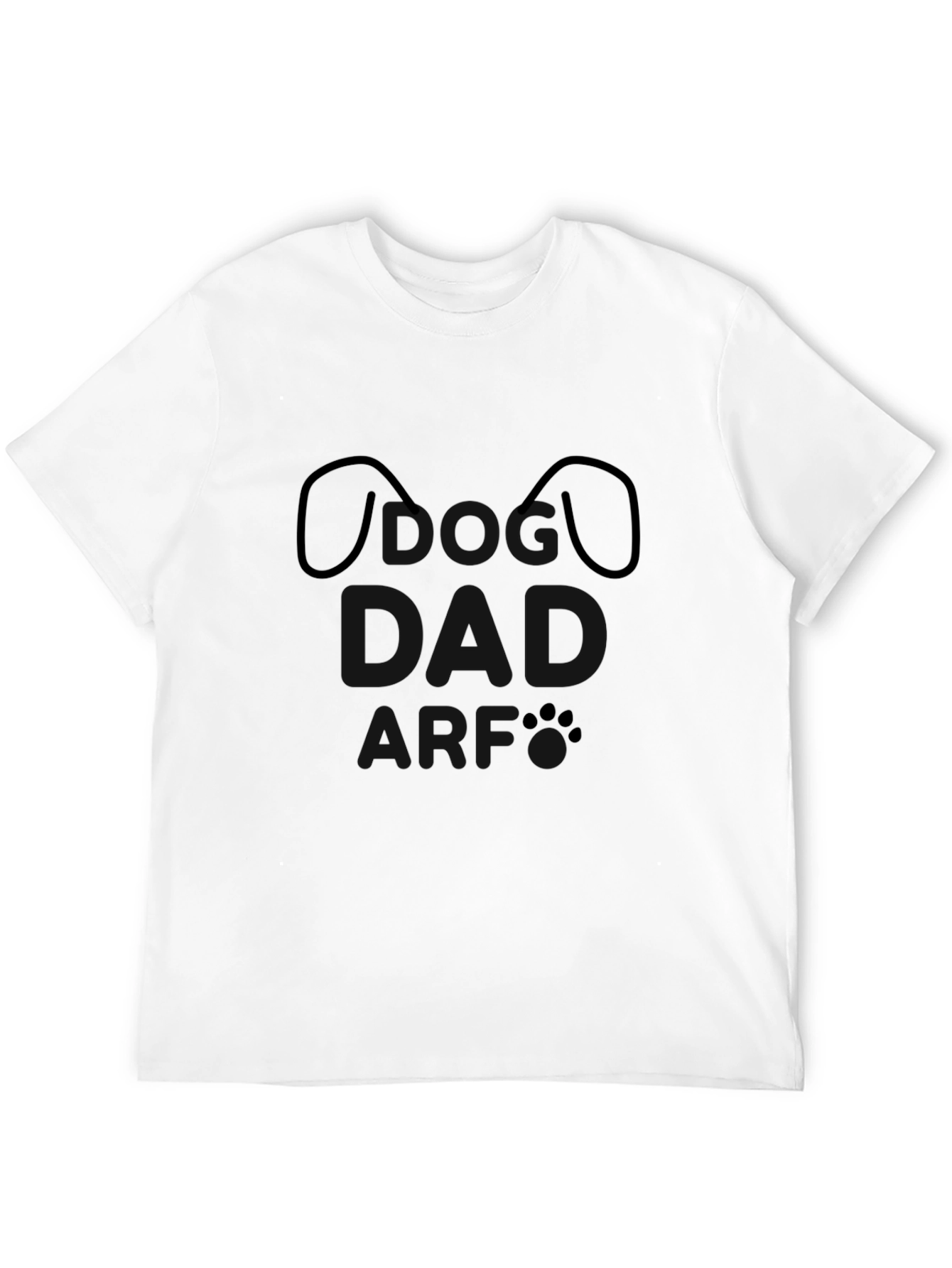 Black Dog Lover T-Shirt - Minimalist Pet Paw Design view 12