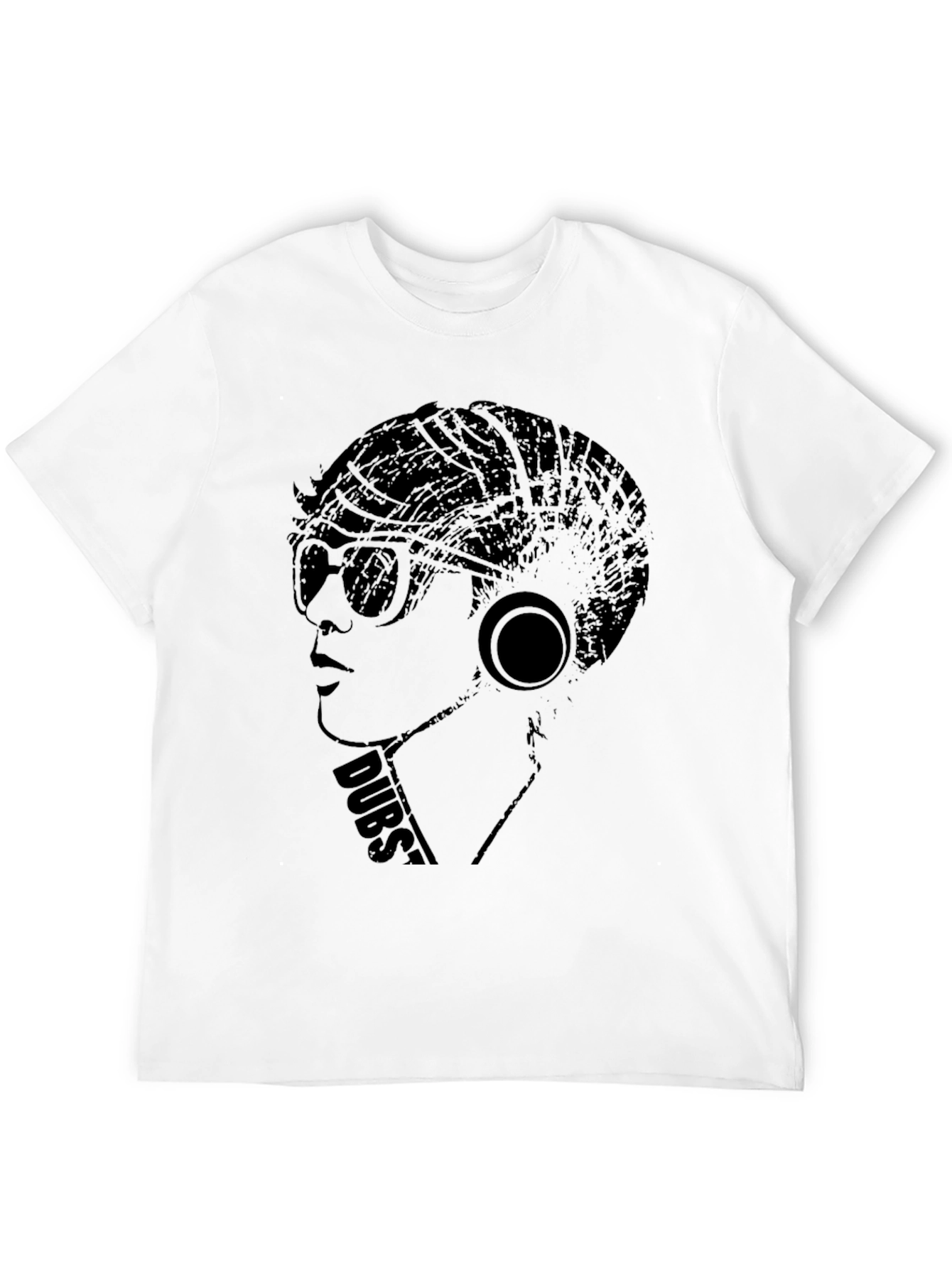 Black Dubstep Style Graphic Tee - Cool Black Shirt view 12