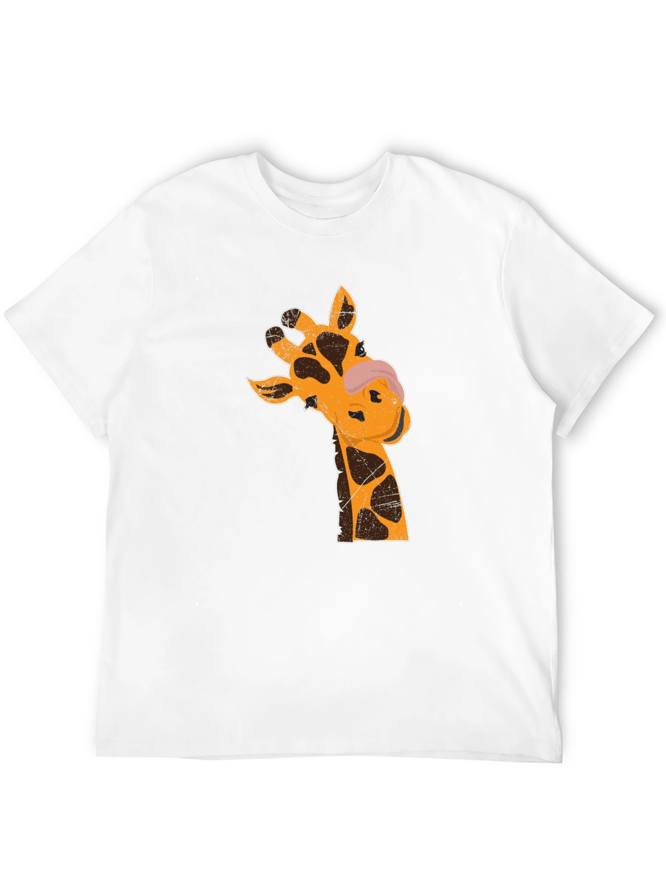 Black Giraffe Graphic T-Shirt - Black Casual Tee view 12