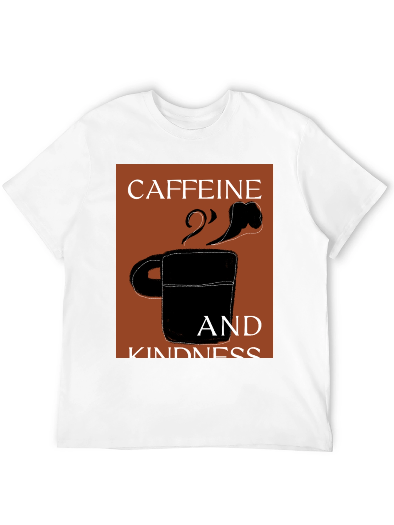 Black Caffeine & Kindness Black Graphic T-Shirt view 12
