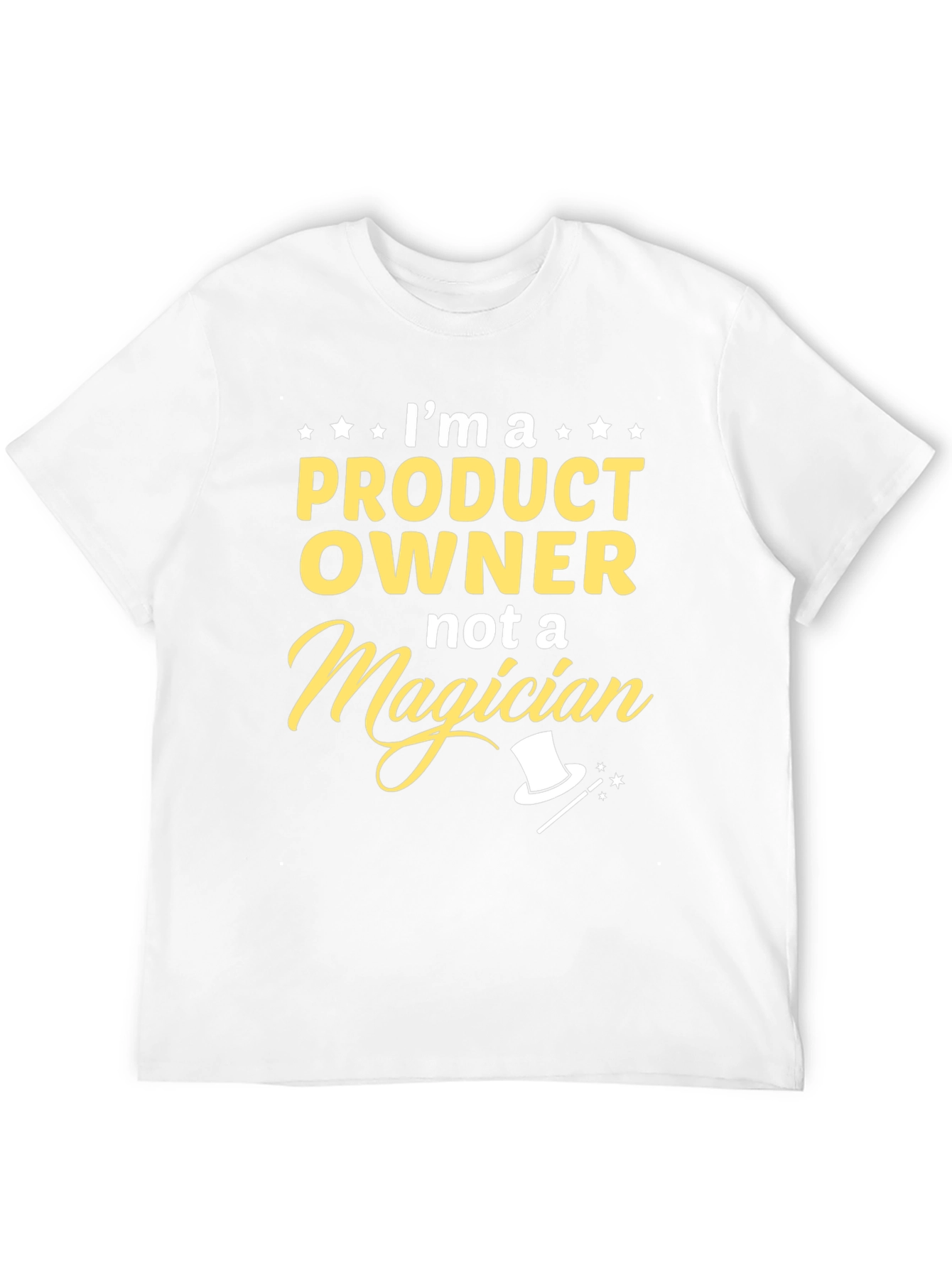 Black Product Owner T-Shirt - Not a Magician Funny Tee view 12