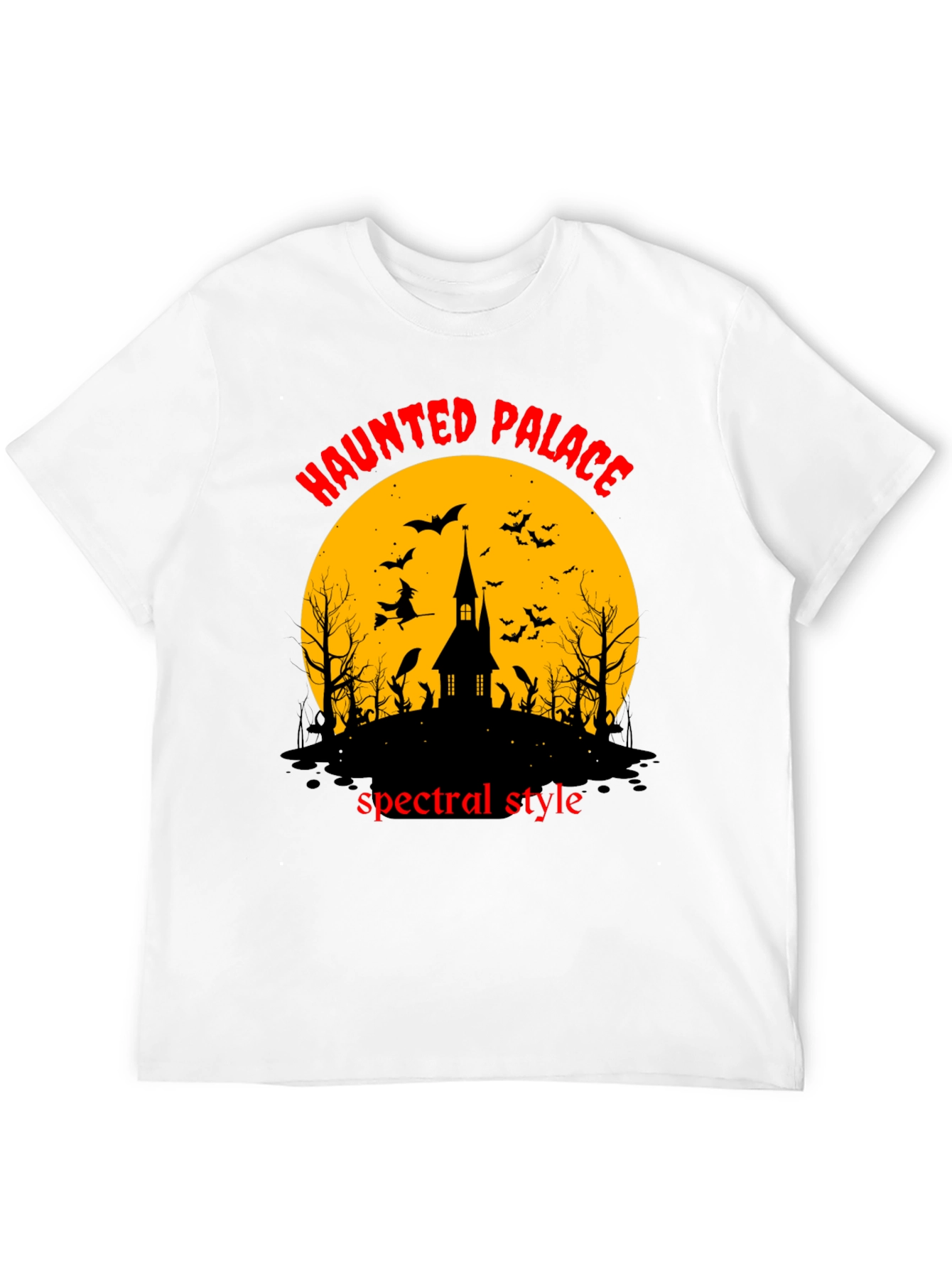 Black Haunted Palace Spectral Style Black T-Shirt view 12