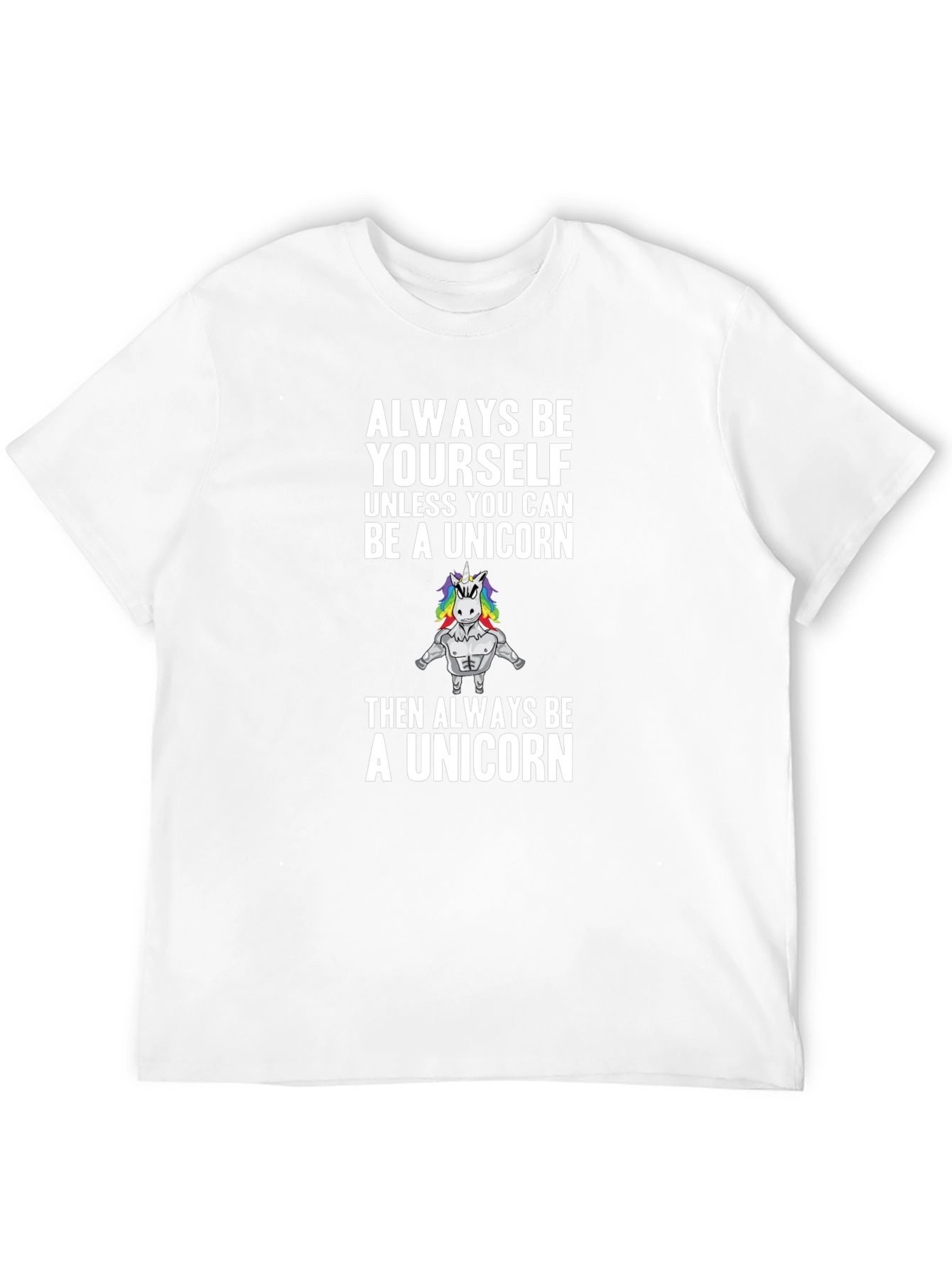 Black Always Be a Unicorn Men's Graphic Tee view 12