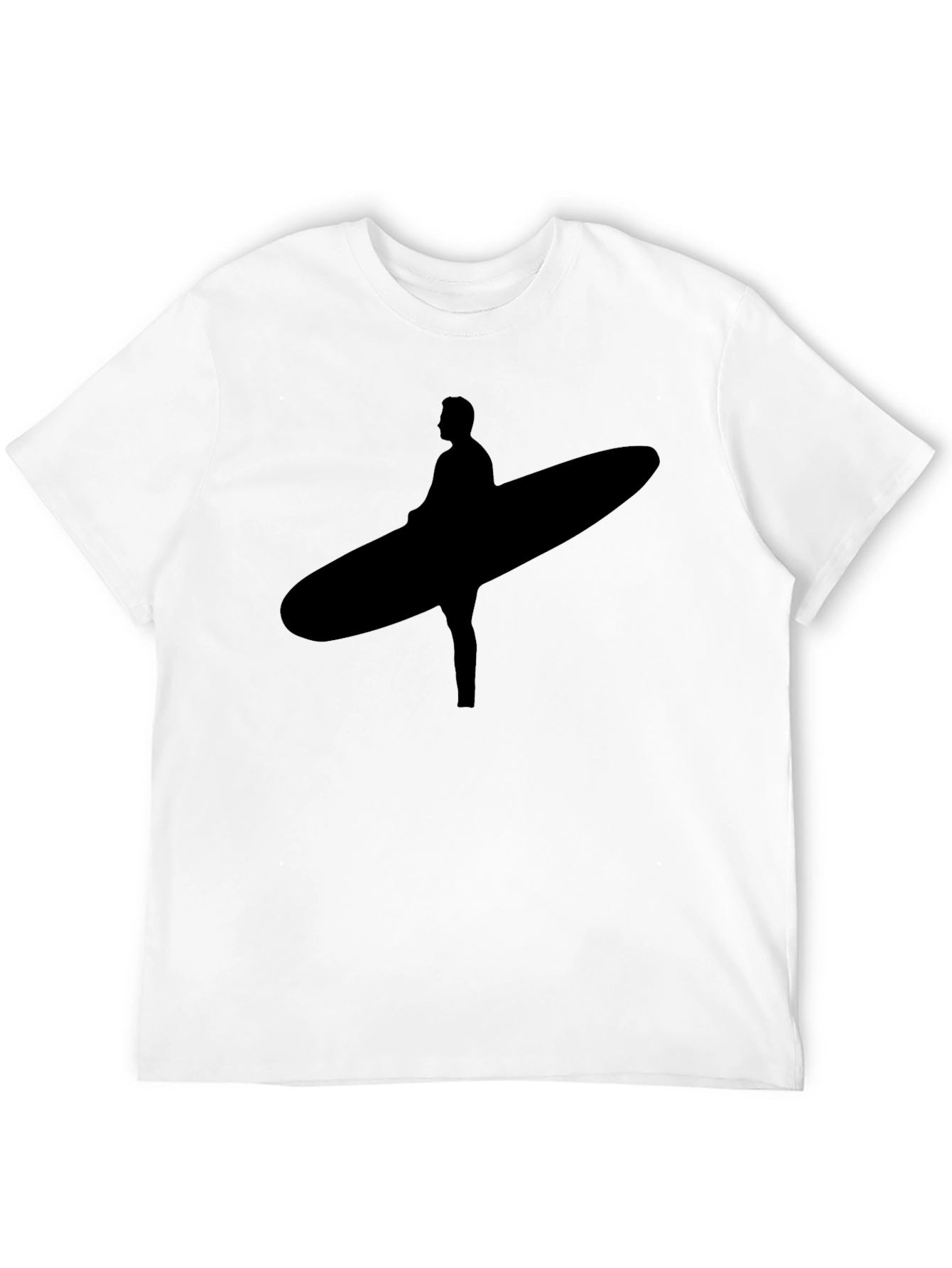 Black Surfer Silhouette Black Tee view 12