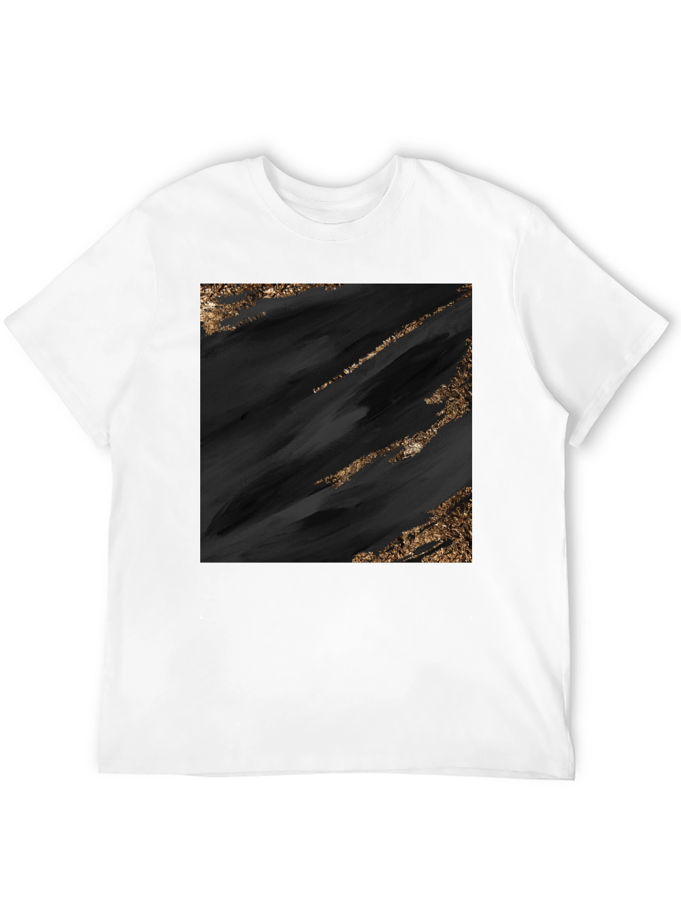 Black Abstract Art Black Tee view 12