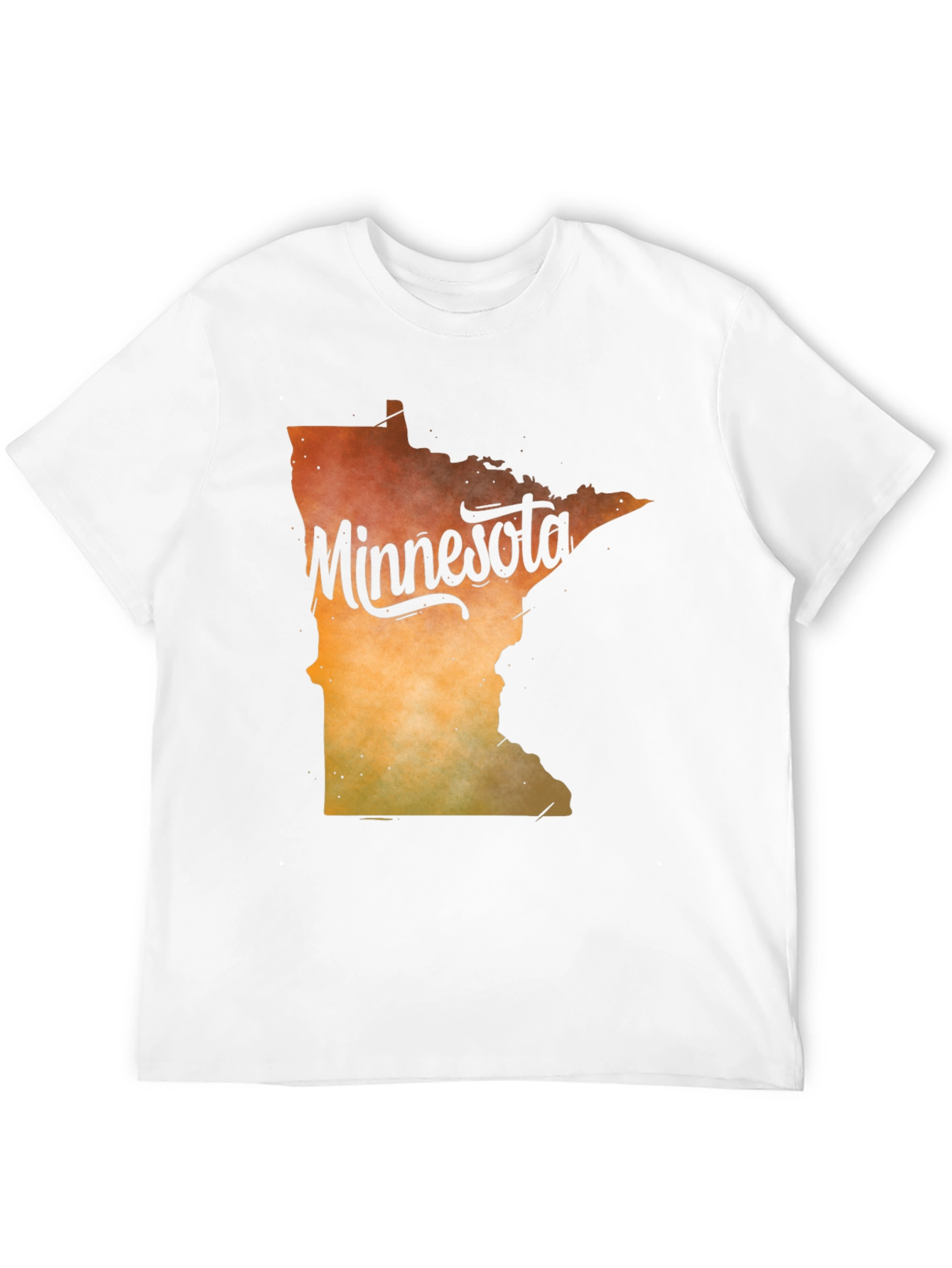 Black Minnesota State Outline Graphic T-Shirt view 12