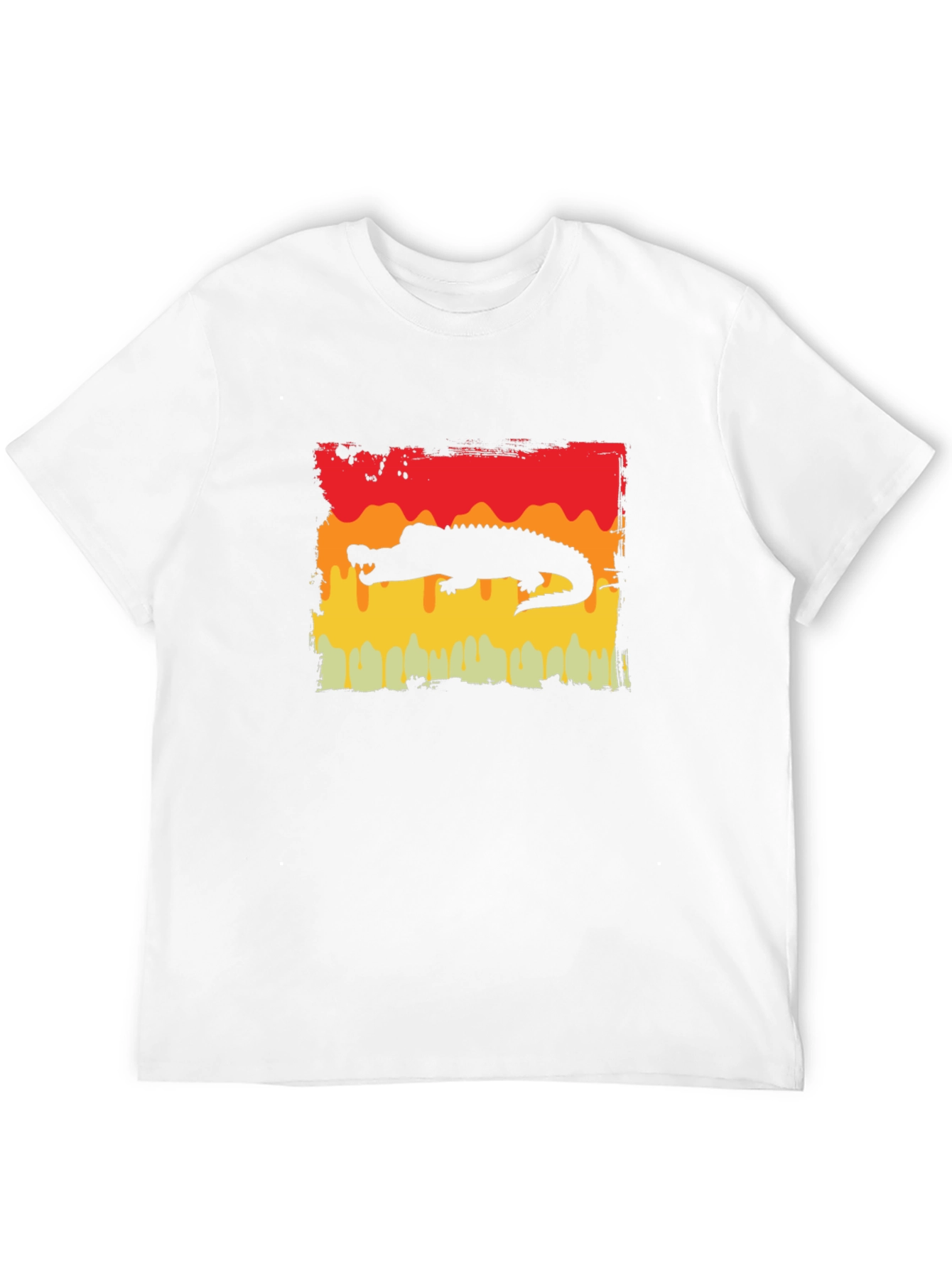 Black Retro Alligator Graphic Tee - Cool Gator Design view 12