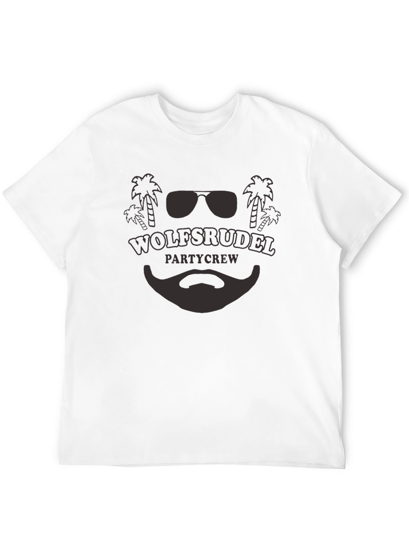 Black Wolfsrudel Party Crew Black T-Shirt view 12