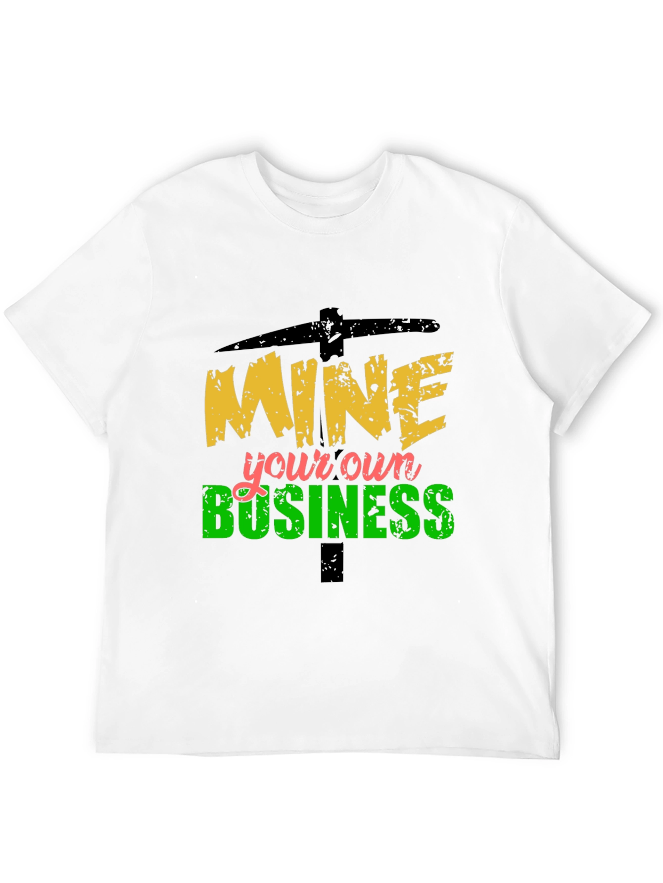 Black Mine Your Own Business Graphic Tee view 12