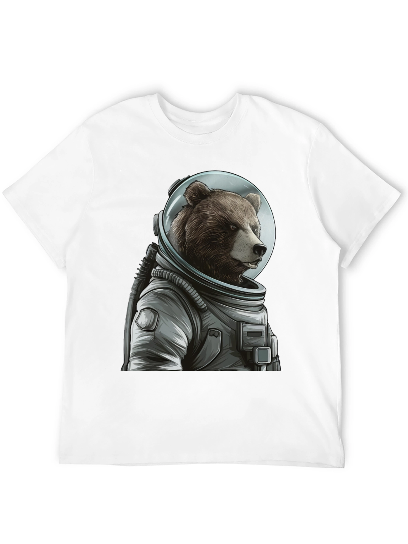 Black Bear Astronaut Graphic T-Shirt - Space Explorer view 12