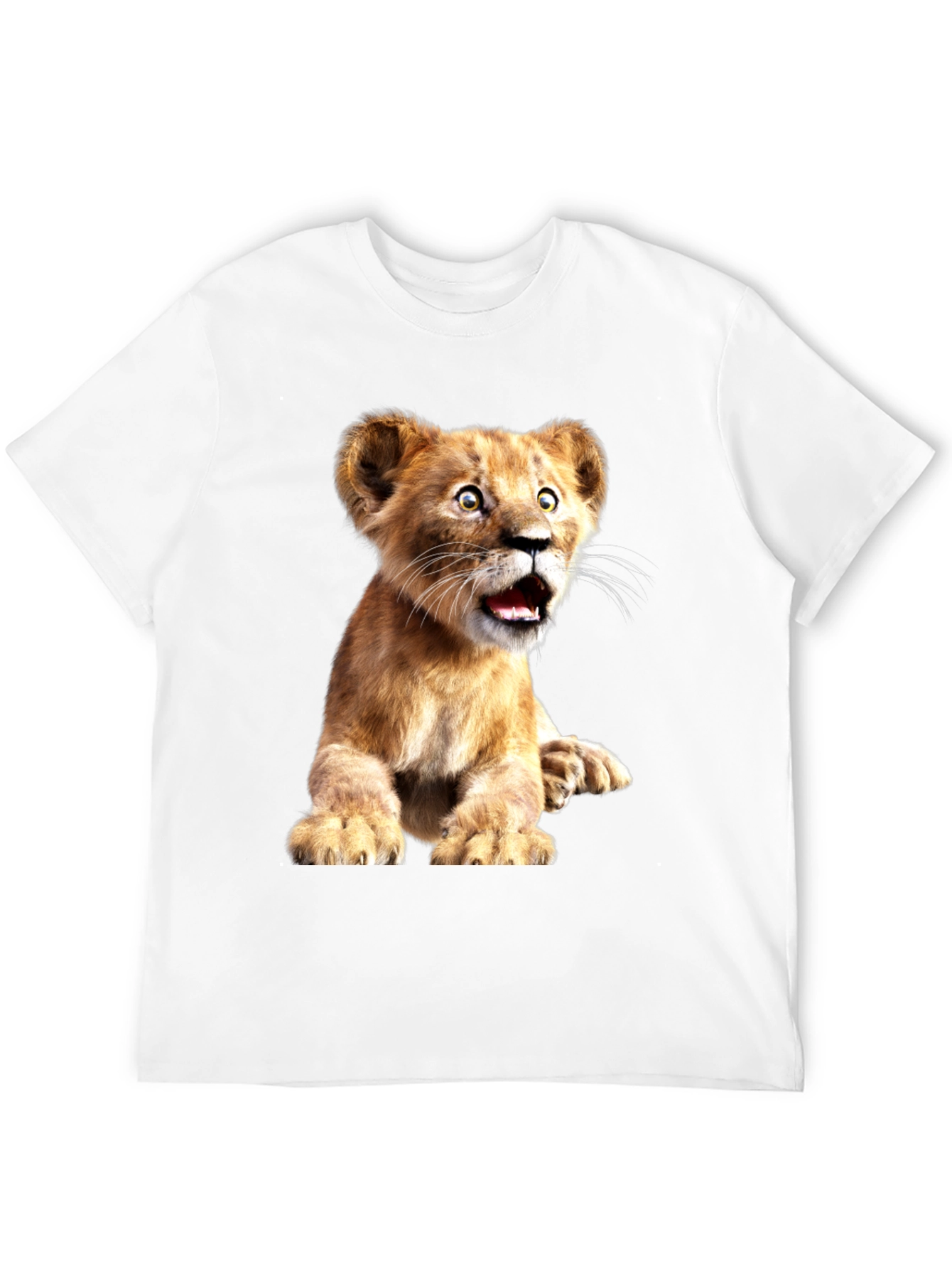 Black Lion Cub Graphic Tee - Soft Cotton Blend view 12