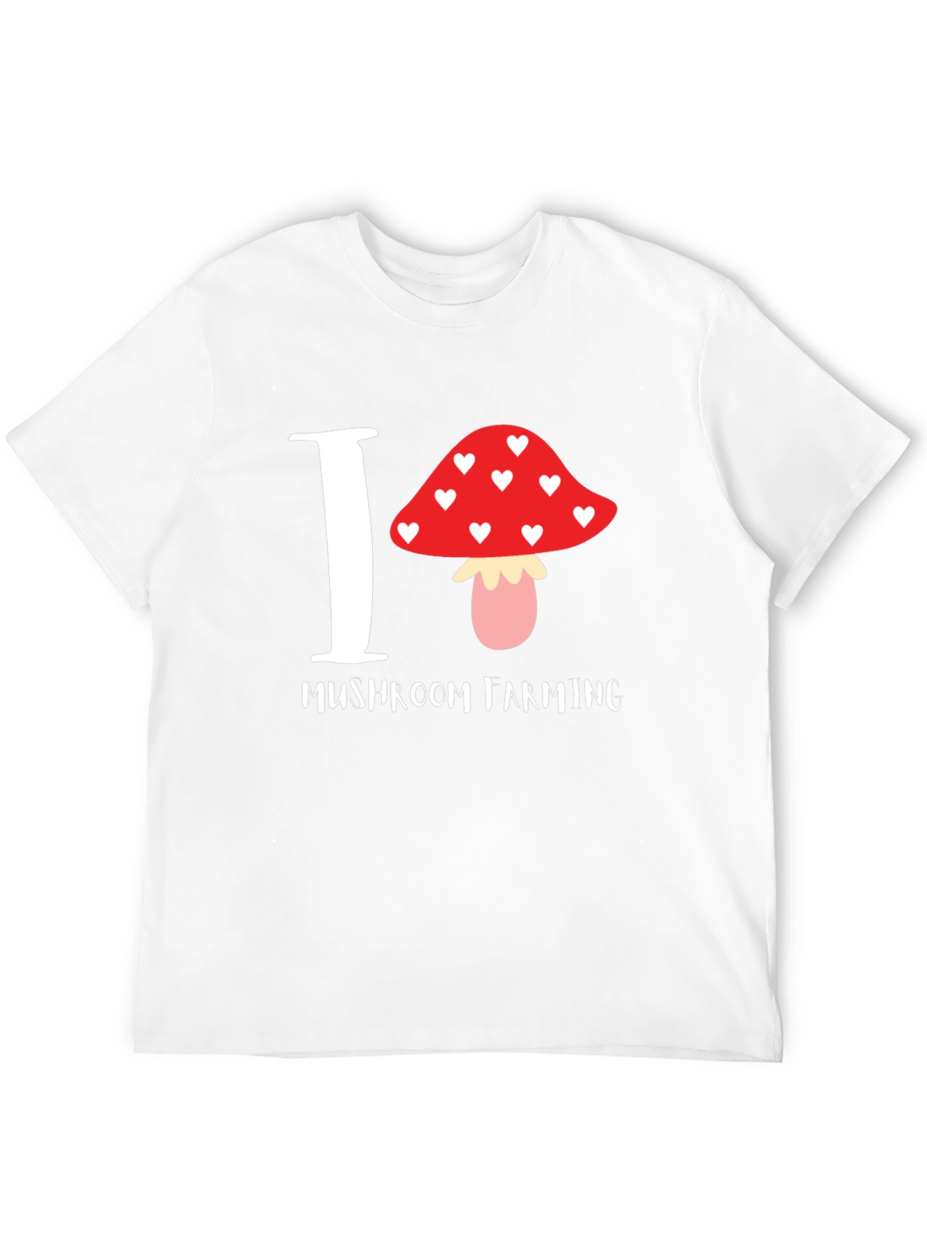 Black I Love Mushroom Farming T-Shirt view 12
